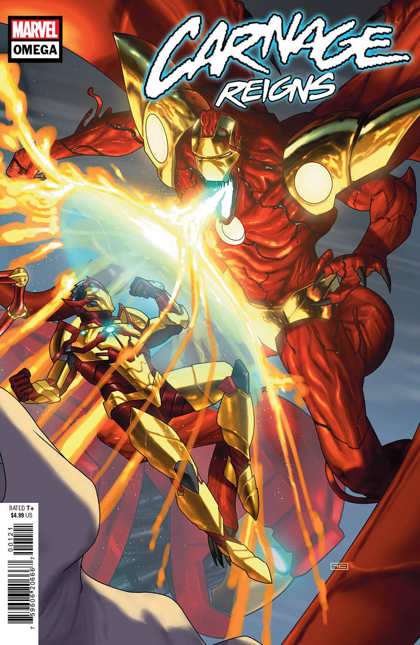 MARVEL PRH COMIC BOOK CARNAGE REIGNS OMEGA #1 TAURIN CLARKE CONNECTING VAR