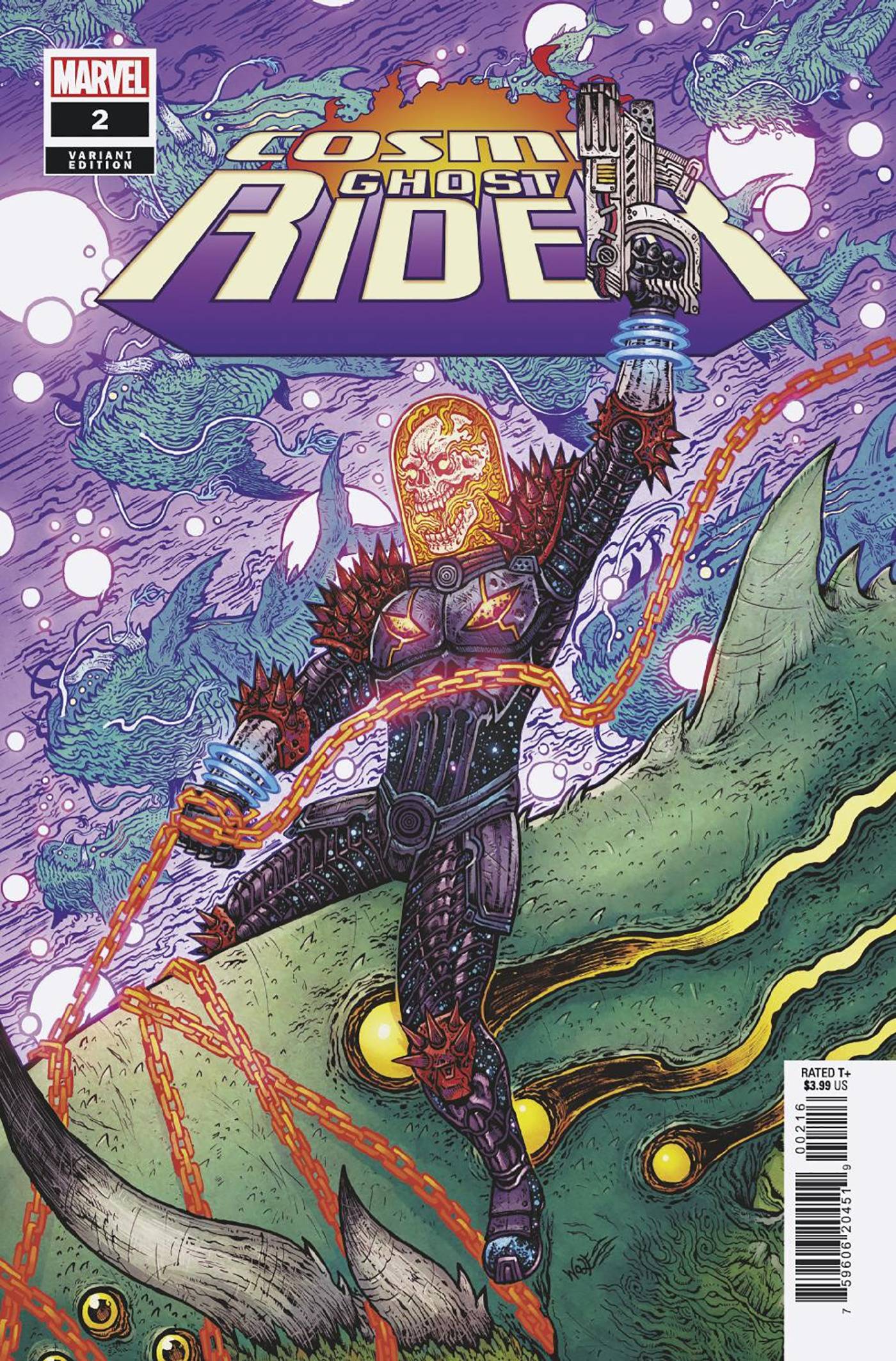 MARVEL PRH COMIC BOOK COSMIC GHOST RIDER #2 25 COPY INCV WOLF VAR