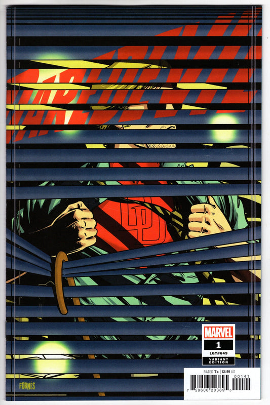 MARVEL PRH COMIC BOOK DAREDEVIL #1 FORNES SHADES VARIANT