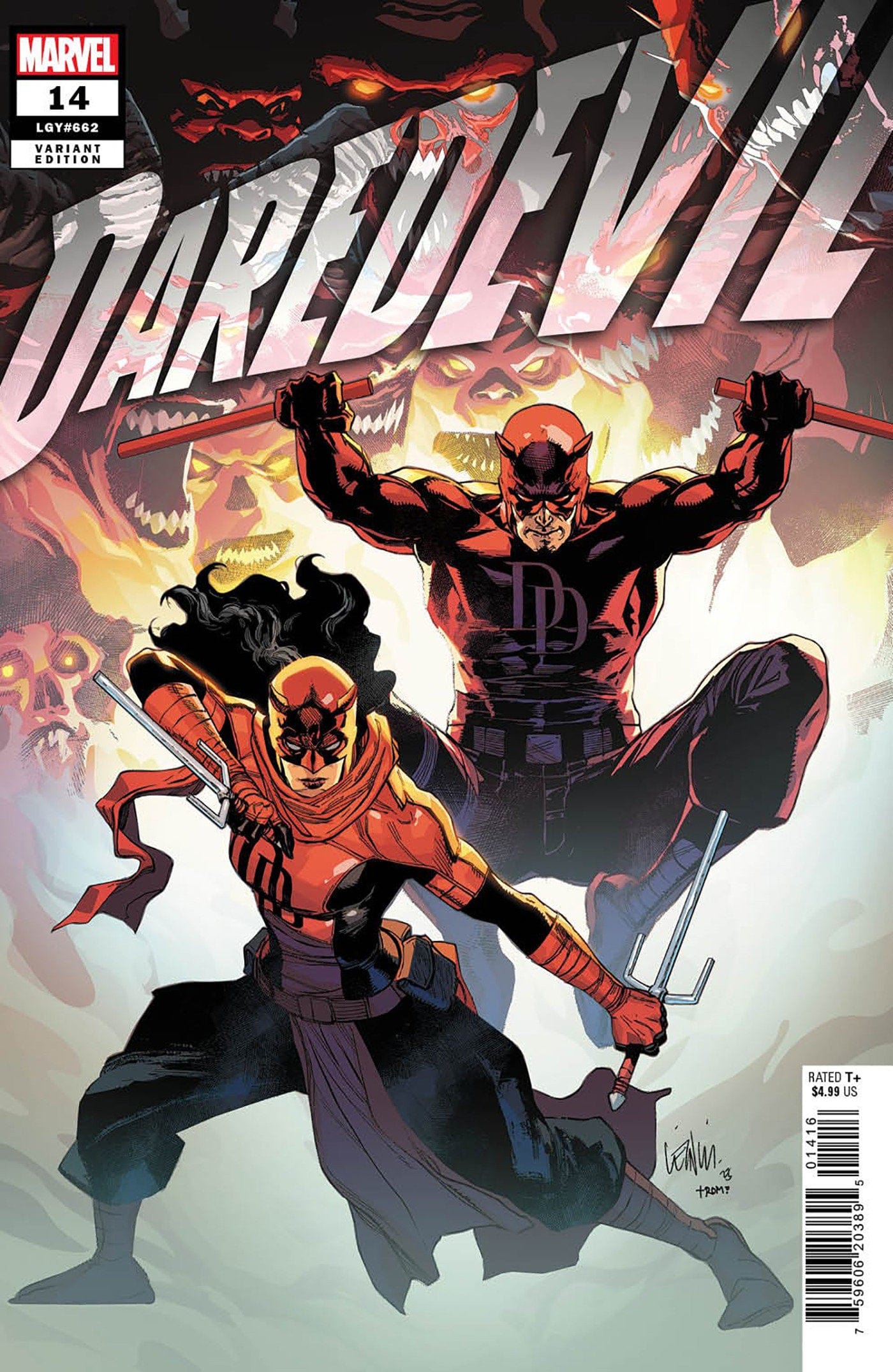 MARVEL PRH COMIC BOOK Daredevil 14 Leinil Yu Variant