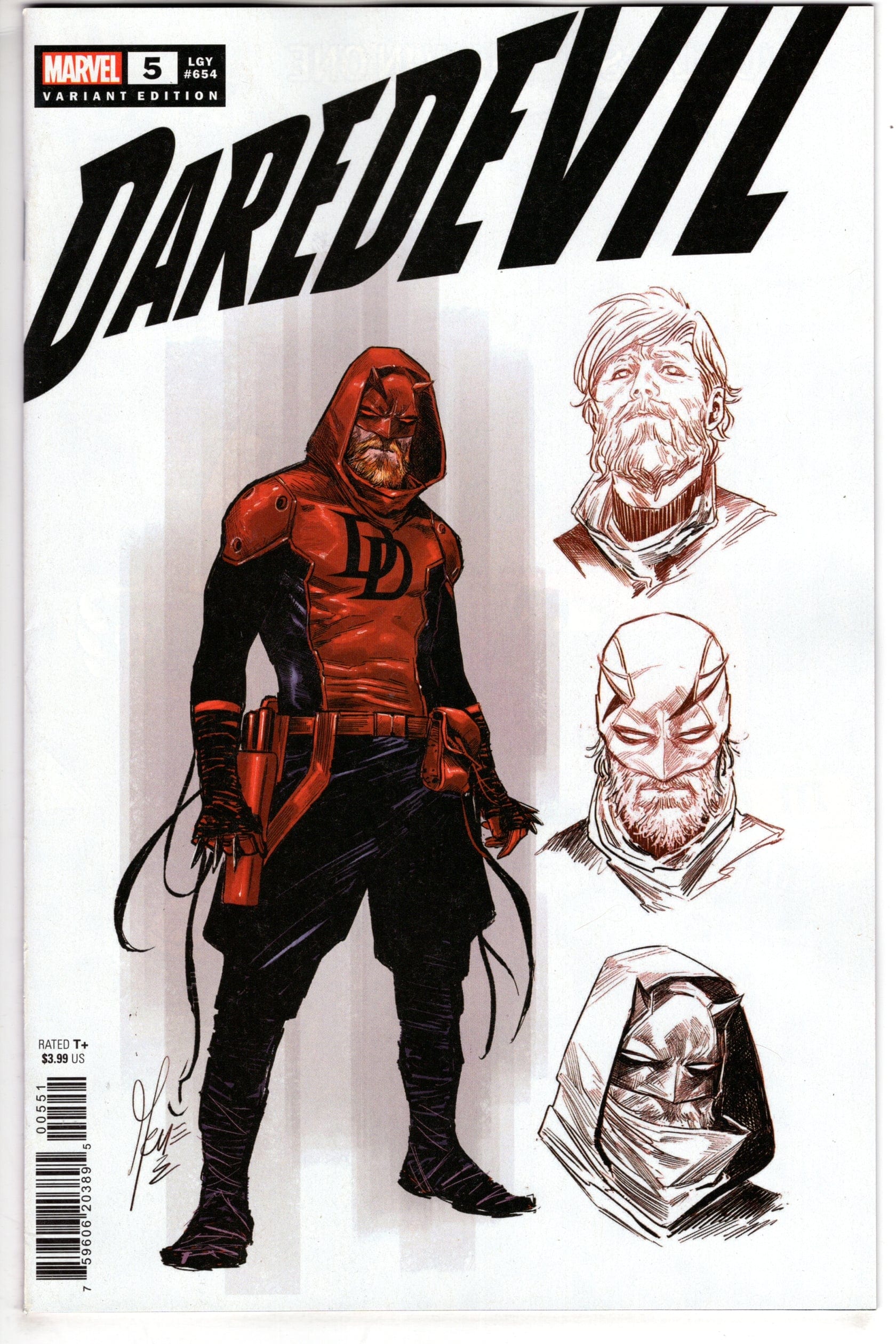 MARVEL PRH COMIC BOOK Daredevil #5 10 Copy Variant Edition Checchetto Design Variant