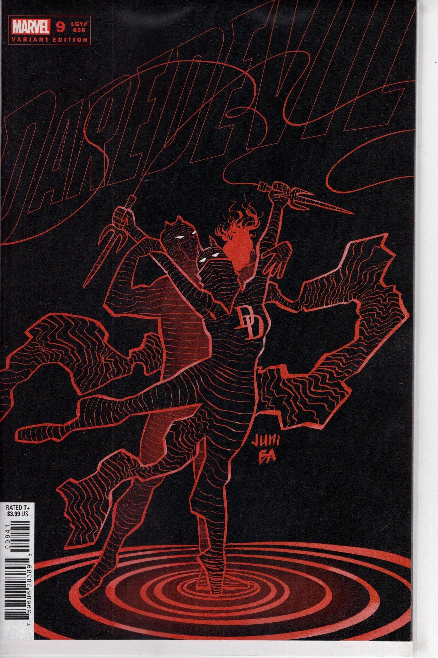 MARVEL PRH COMIC BOOK DAREDEVIL #9 25 COPY INCV BA VAR