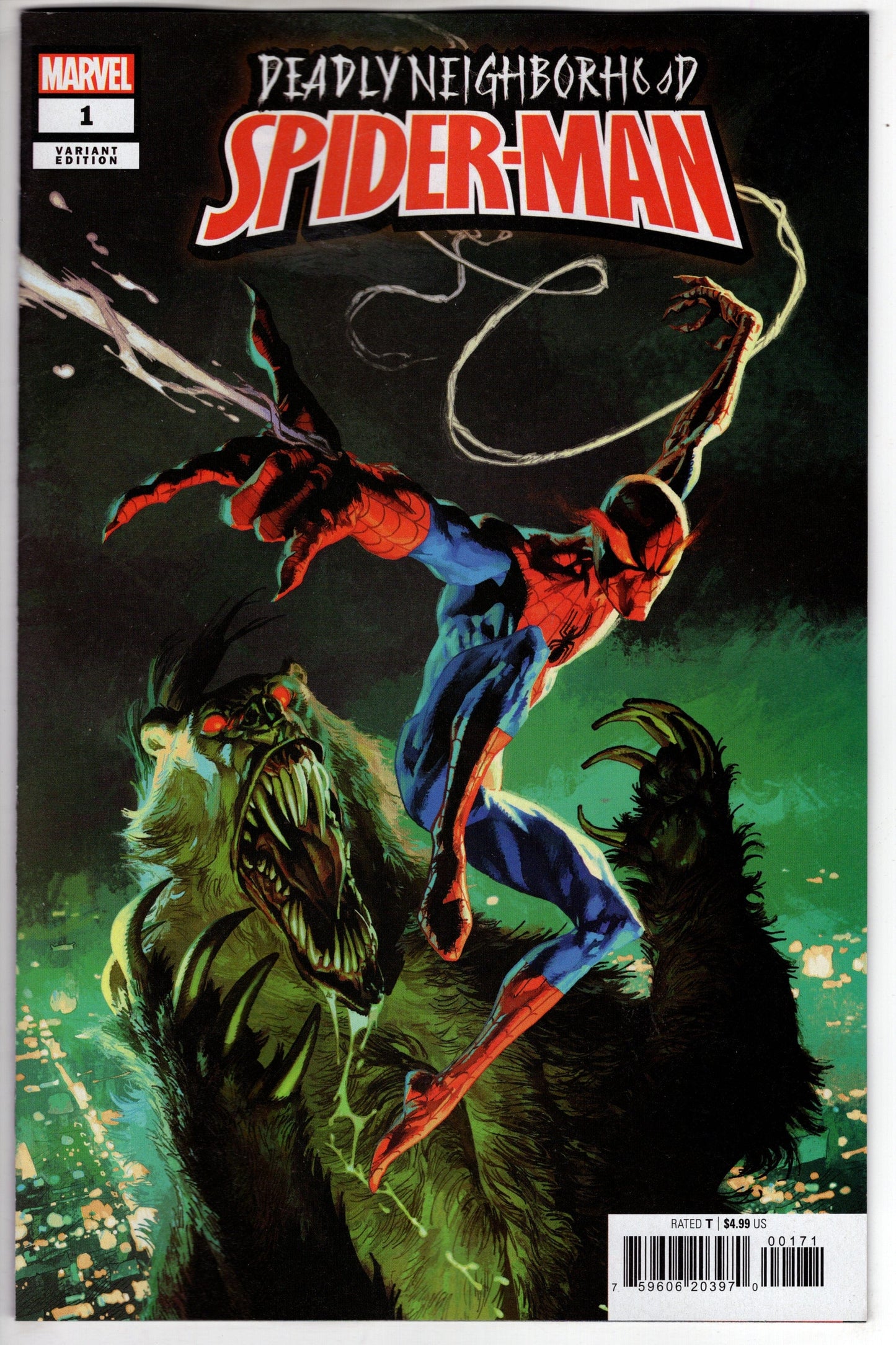 MARVEL PRH COMIC BOOK DEADLY NEIGHBORHOOD SPIDER-MAN #1 (OF 5) CASANOVAS VARIANT (RES)