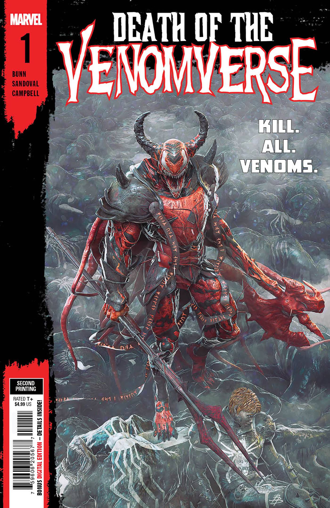 MARVEL PRH COMIC BOOK DEATH OF VENOMVERSE #1 (OF 5) 2ND PTG BARENDS VAR
