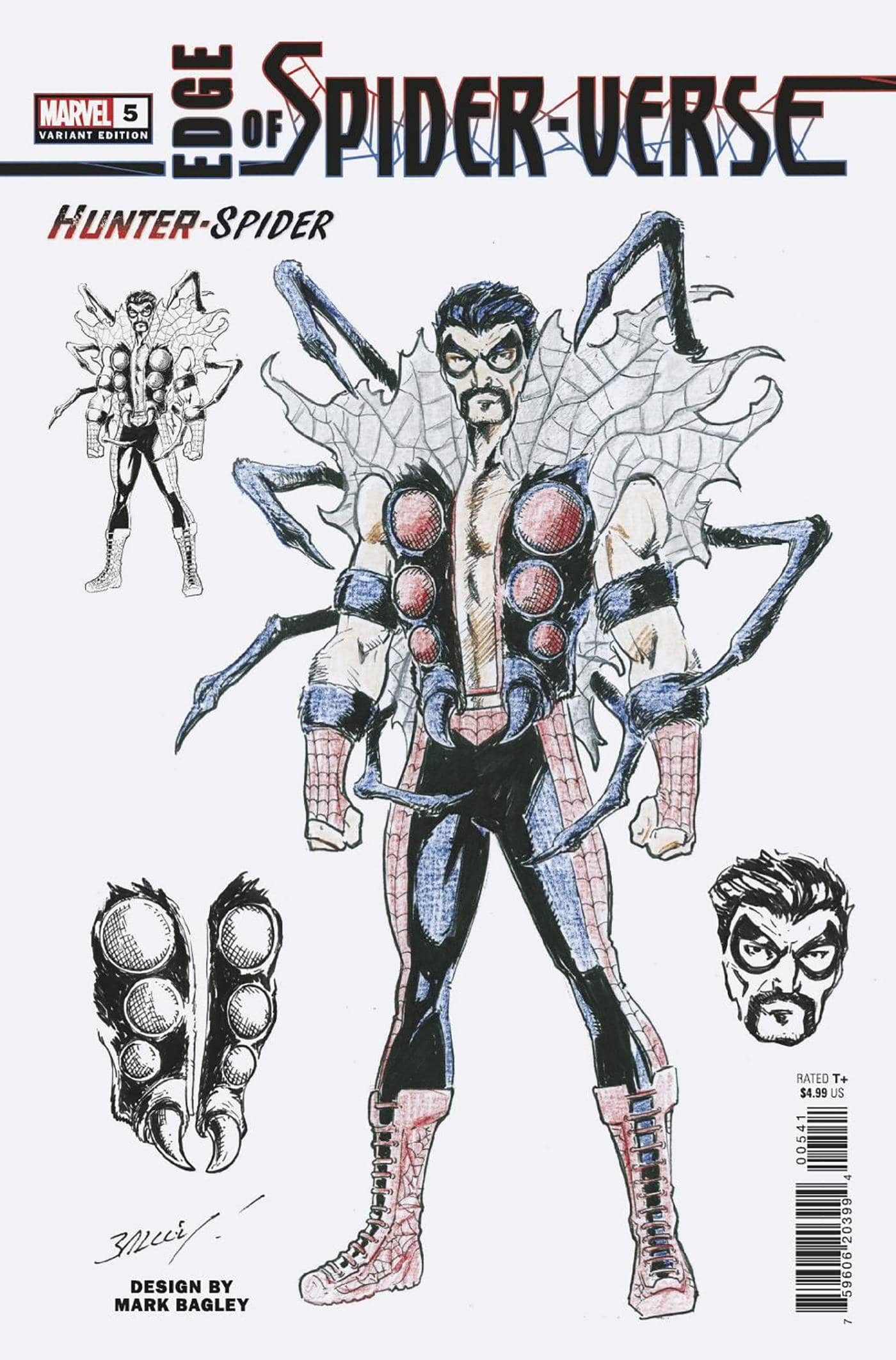 MARVEL PRH COMIC BOOK EDGE OF SPIDER-VERSE #5 (OF 5) 10 COPY INCV BAGLEY DESIGN VA