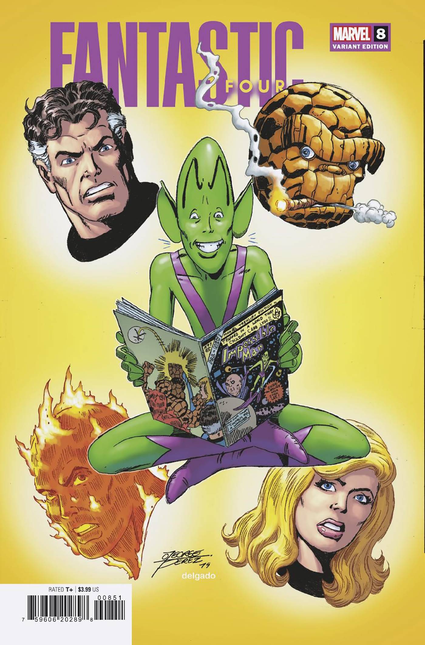 MARVEL PRH COMIC BOOK FANTASTIC FOUR #8 GEORGE PEREZ VAR