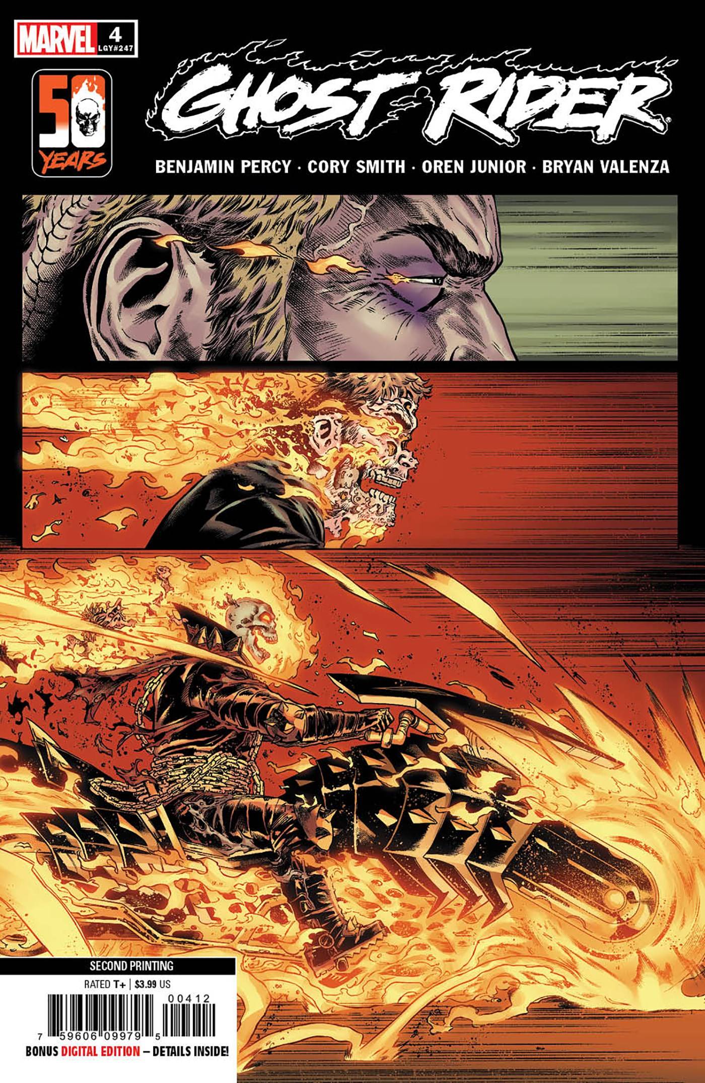 MARVEL PRH COMIC BOOK GHOST RIDER #4 2ND PTG SMITH VARIANT
