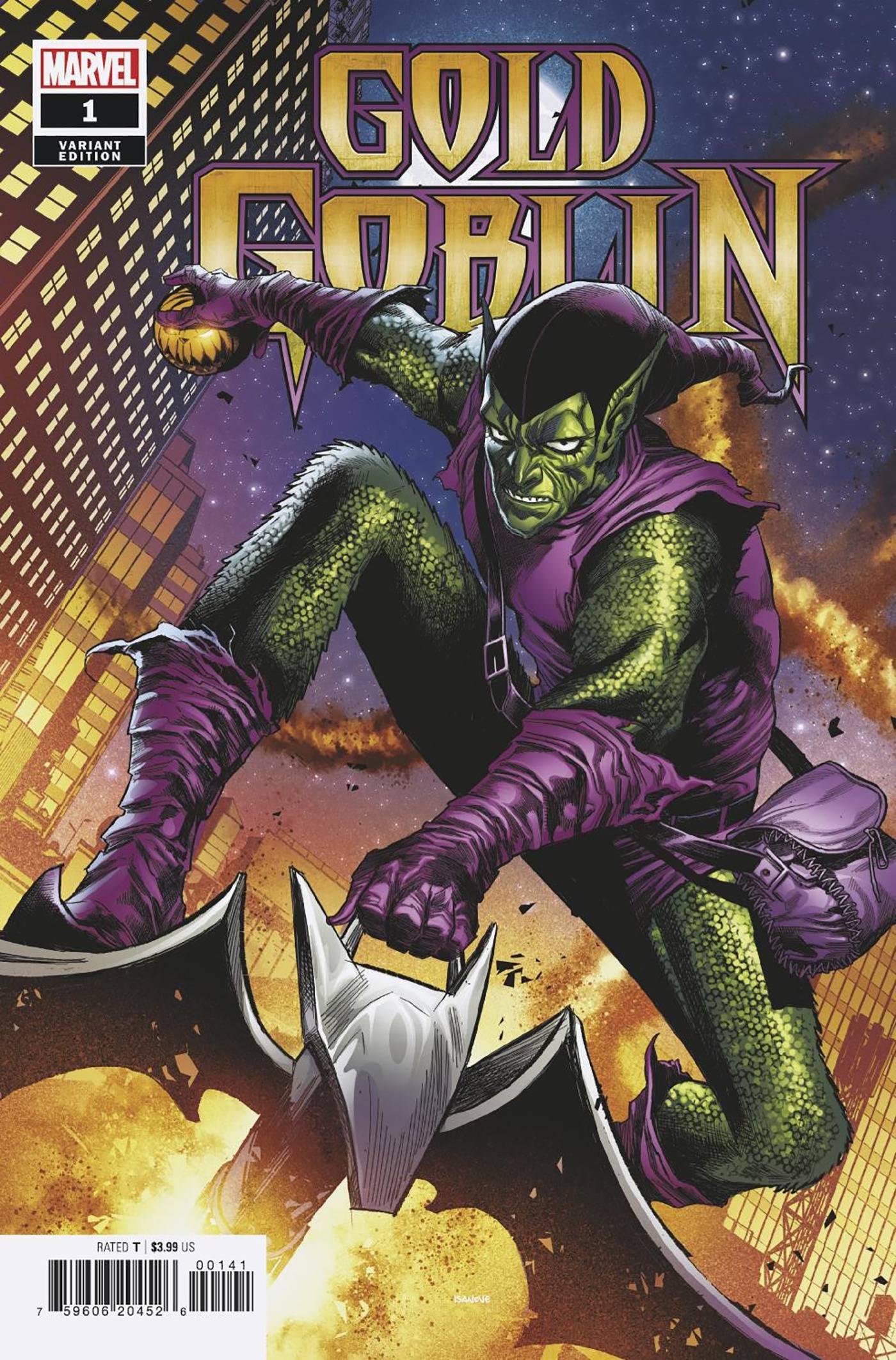 MARVEL PRH COMIC BOOK GOLD GOBLIN #1 (OF 5) CHECHETTO GREEN VARIANT