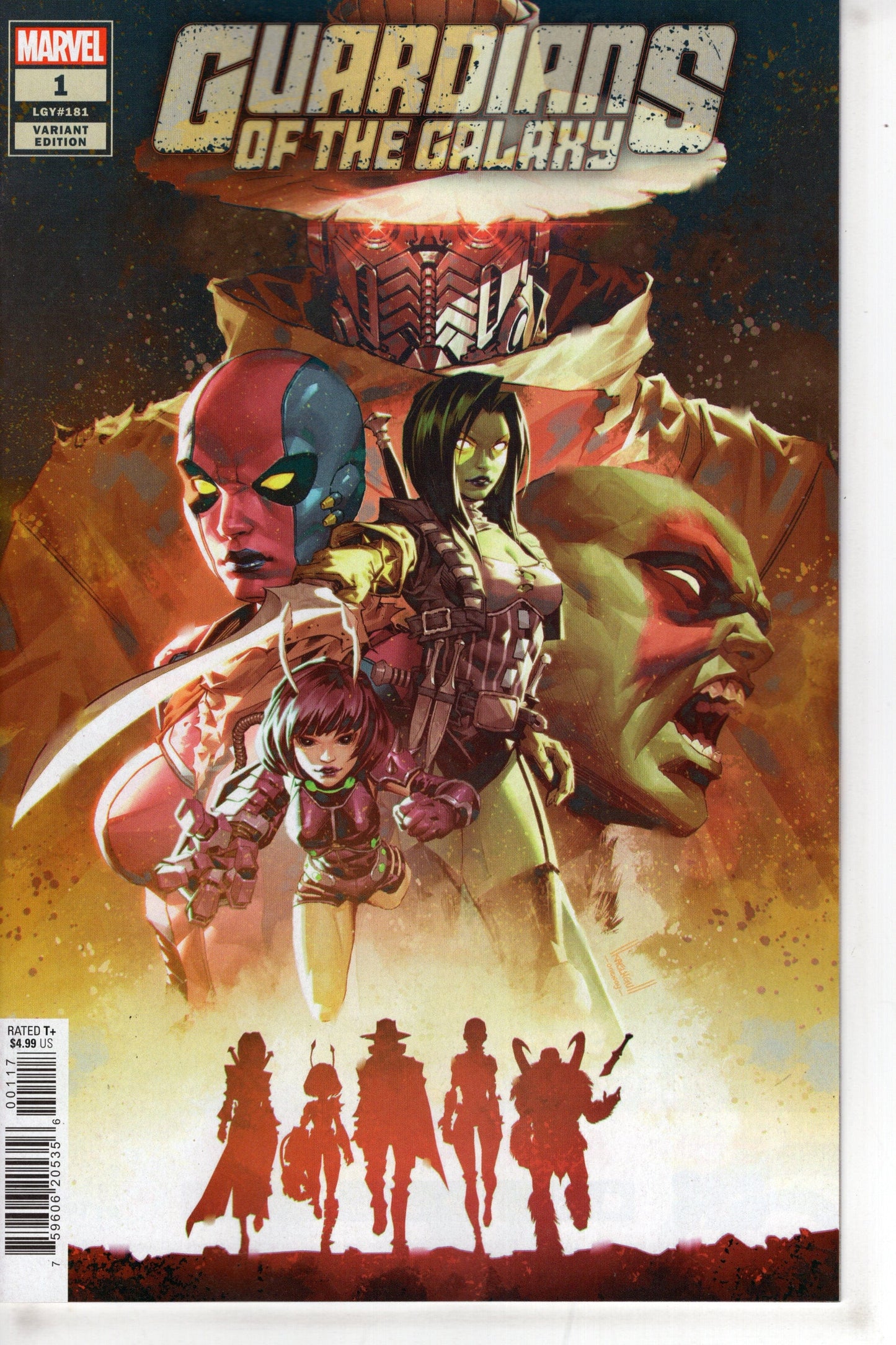 MARVEL PRH COMIC BOOK GUARDIANS OF THE GALAXY #1 25 COPY INCV NGU VAR