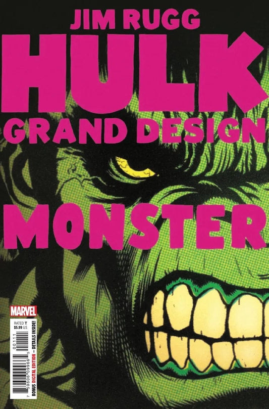 MARVEL PRH COMIC BOOK HULK GRAND DESIGN MONSTER #1