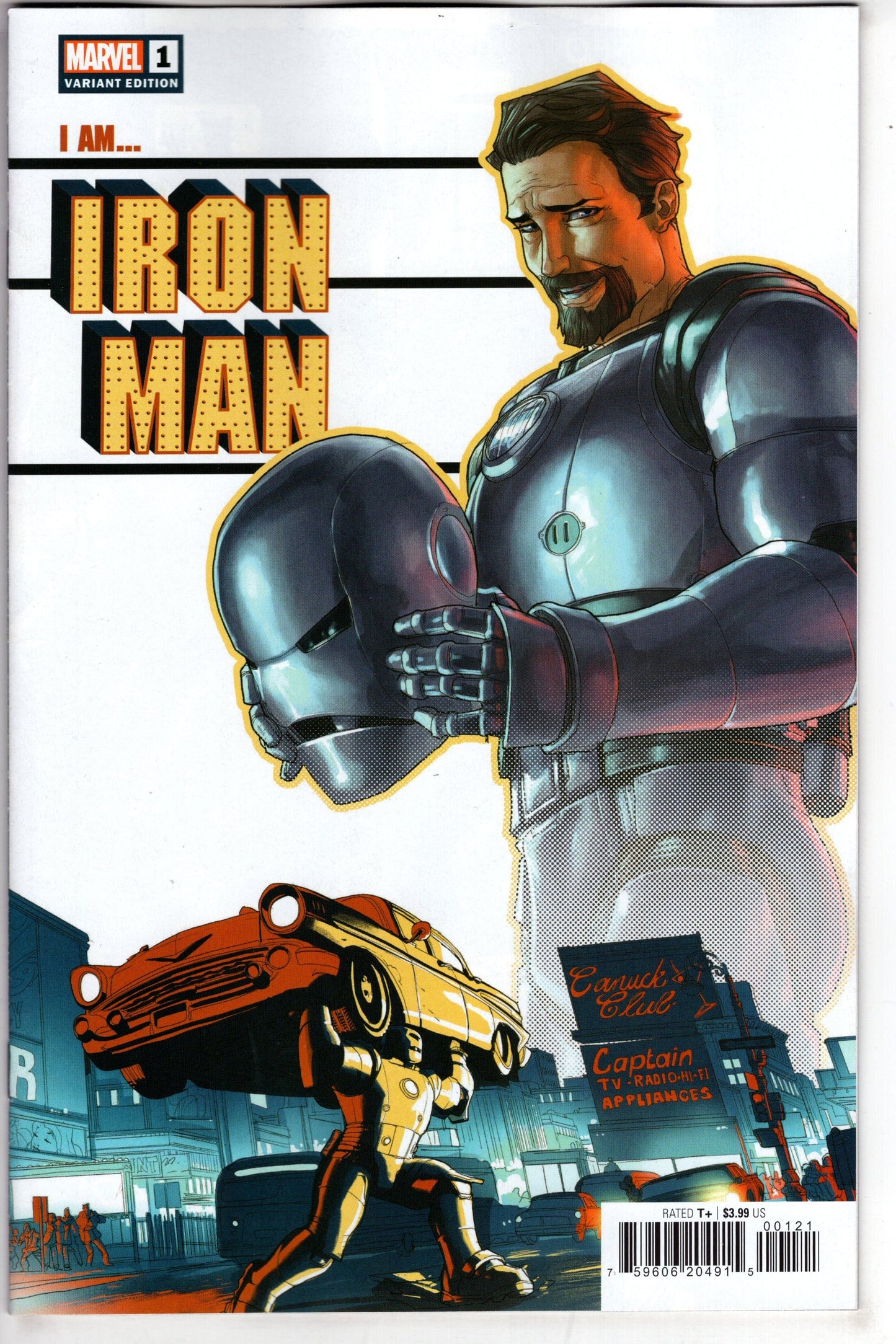 MARVEL PRH COMIC BOOK I AM IRON MAN #1 WOODS VAR
