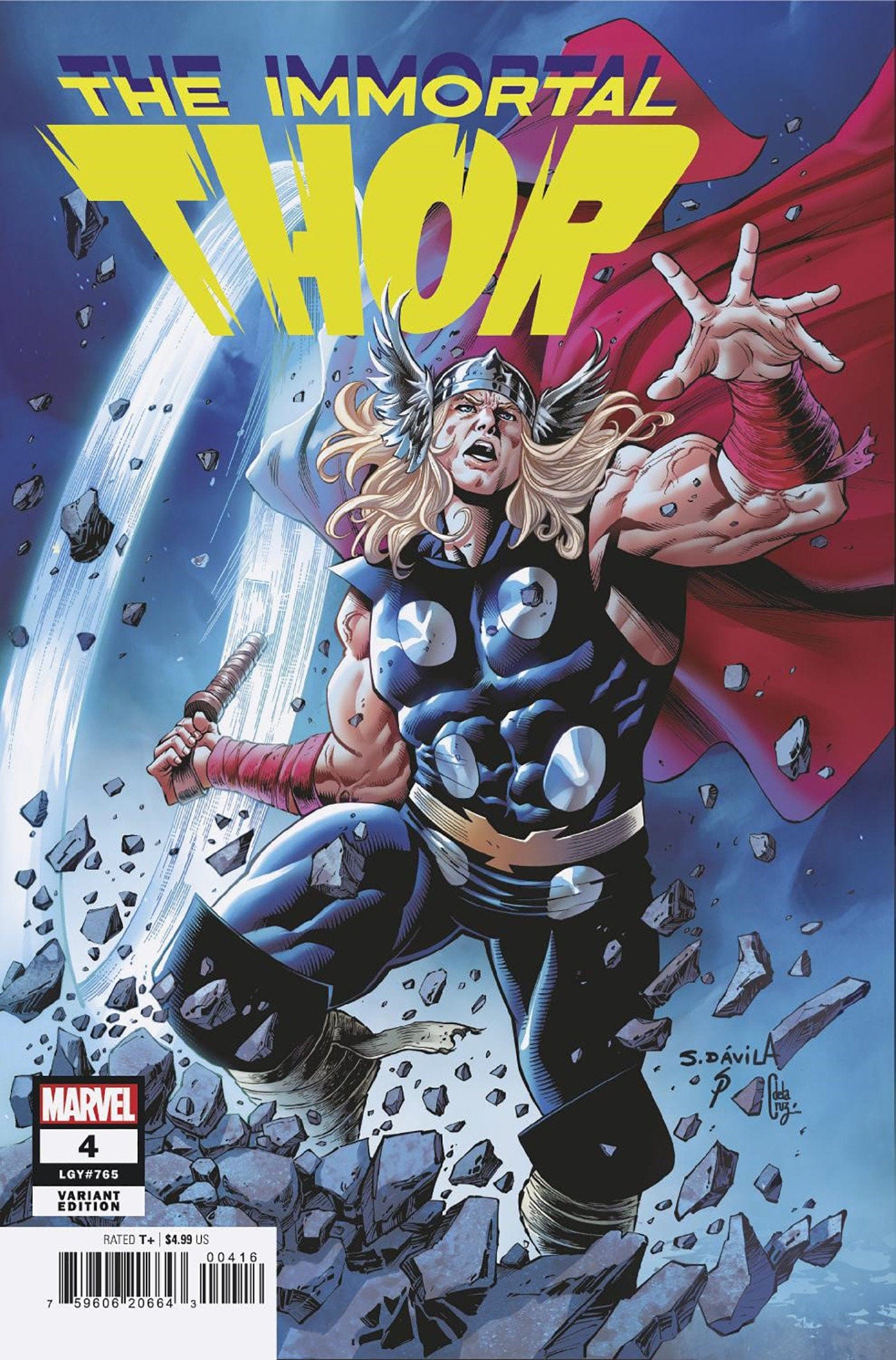 MARVEL PRH COMIC BOOK Immortal Thor 4 Sergio Davila Variant