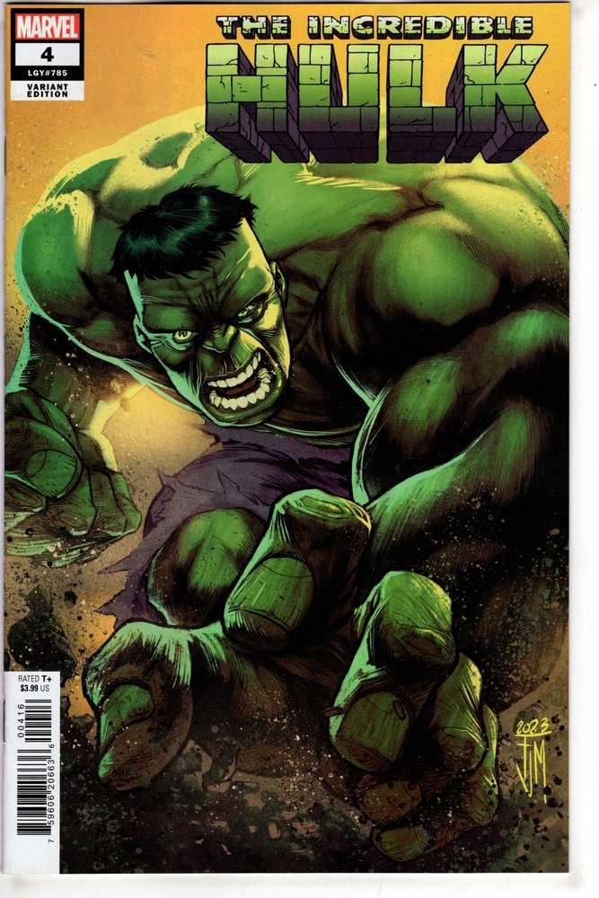 MARVEL PRH COMIC BOOK Incredible Hulk 4 Francis Manapul Variant