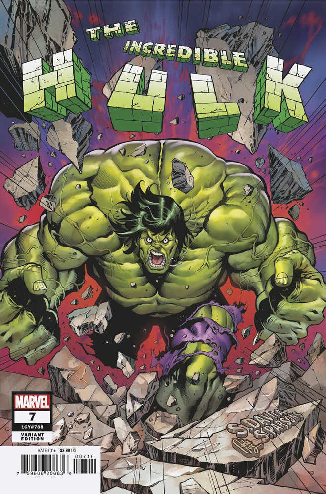 MARVEL PRH COMIC BOOK Incredible Hulk #7 Sergio Davila Variant