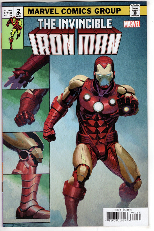 MARVEL PRH COMIC BOOK INVINCIBLE IRON MAN #2 RIBIC CLASSIC HOMAGE Variant