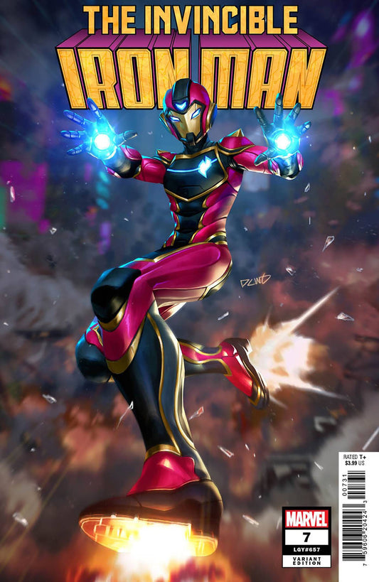 MARVEL PRH COMIC BOOK INVINCIBLE IRON MAN #7 DERRICK CHEW IRONHEART VAR