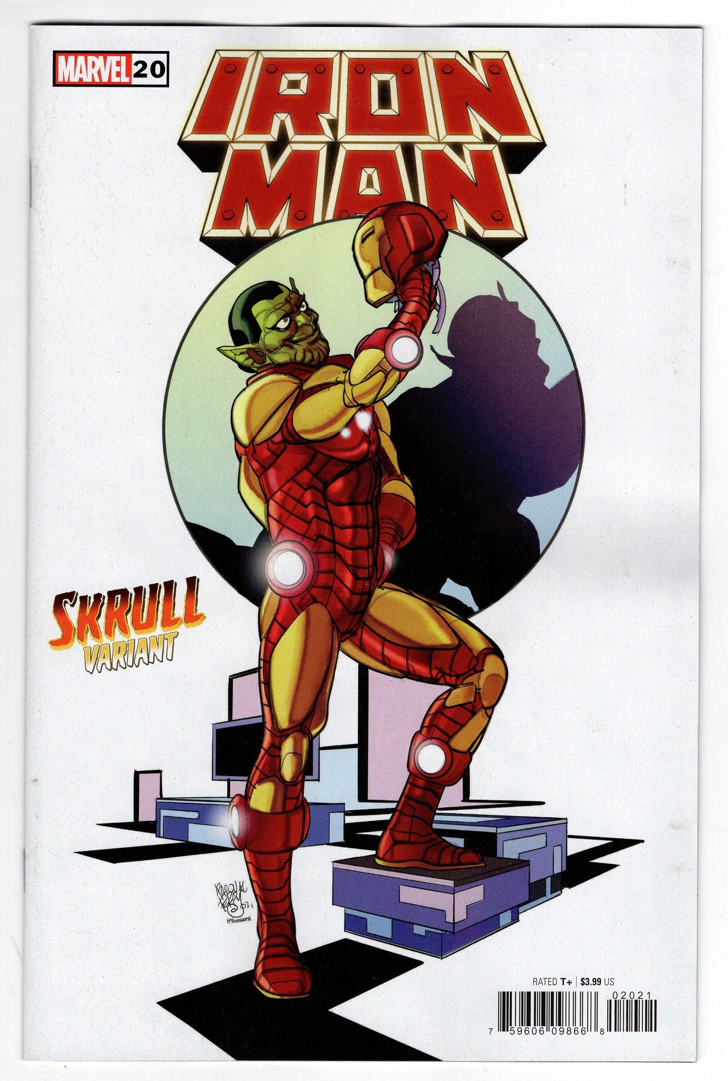 MARVEL PRH COMIC BOOK IRON MAN #20 FERRY SKRULL VARIANT