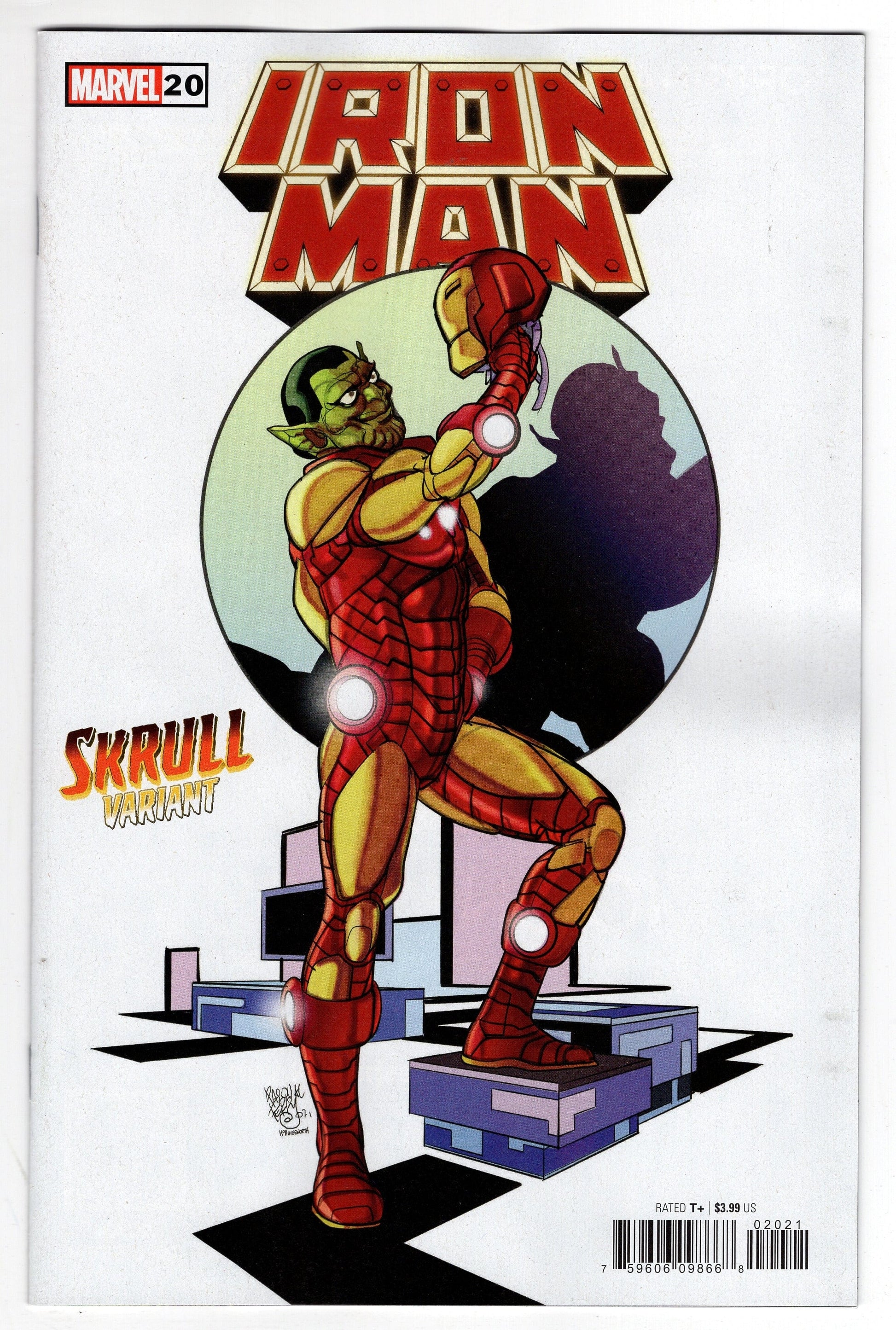 MARVEL PRH COMIC BOOK IRON MAN #20 FERRY SKRULL VARIANT