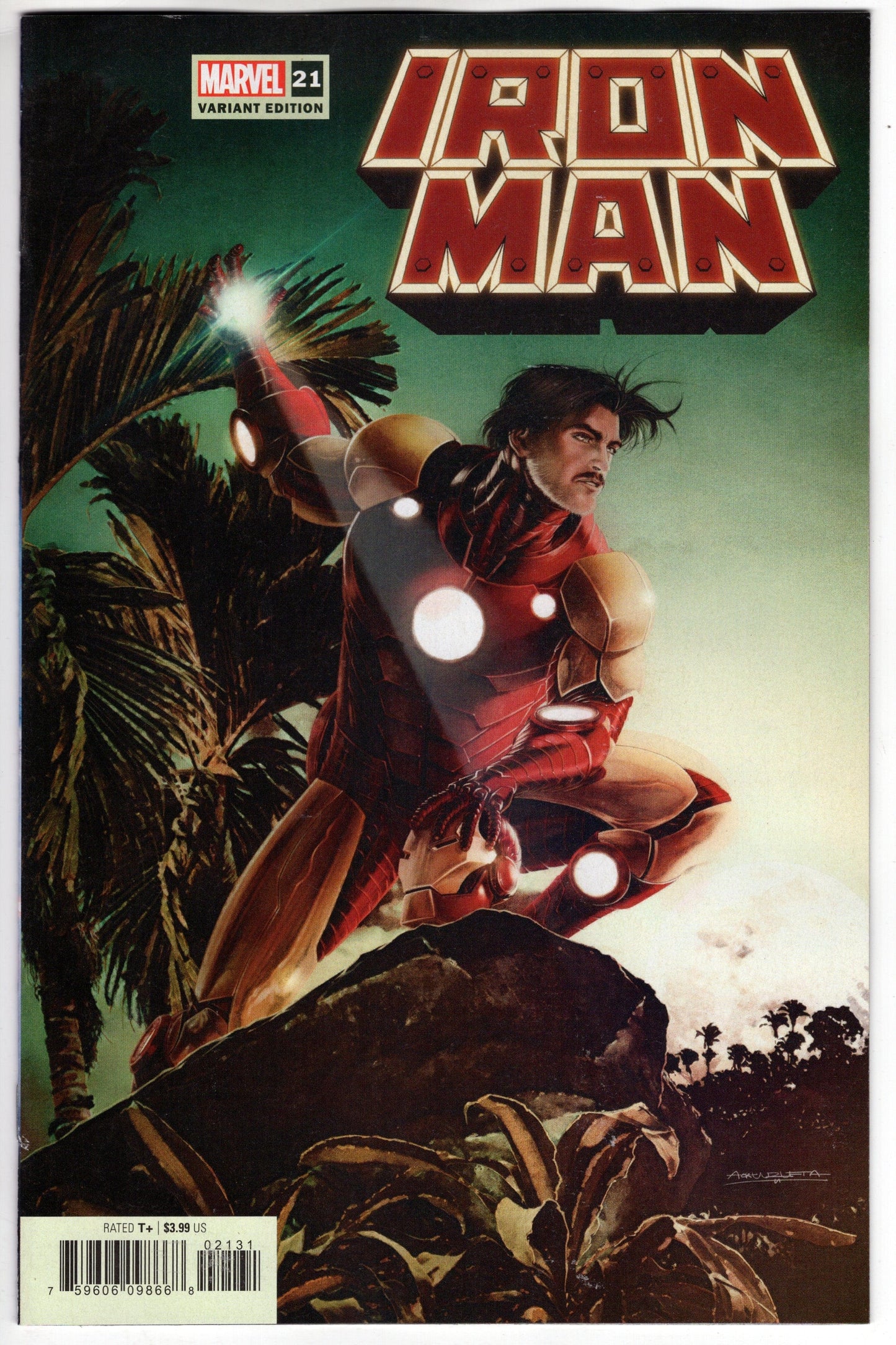 MARVEL PRH COMIC BOOK IRON MAN #21 UNZUETA VARIANT
