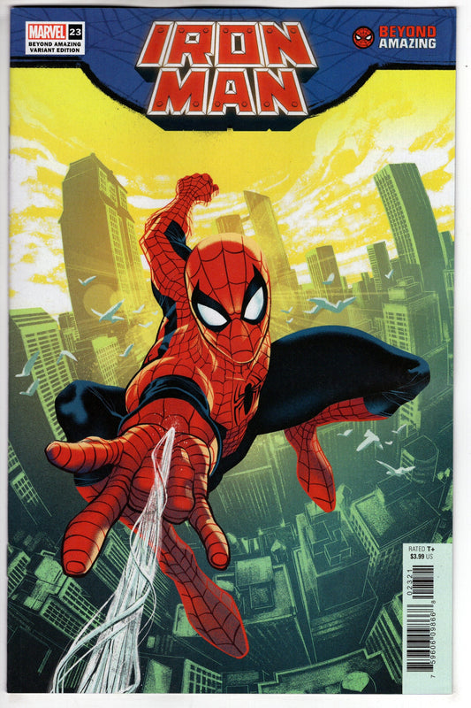 MARVEL PRH COMIC BOOK IRON MAN #23 MANAPUL BEYOND AMAZING SPIDER-MAN VARIANT