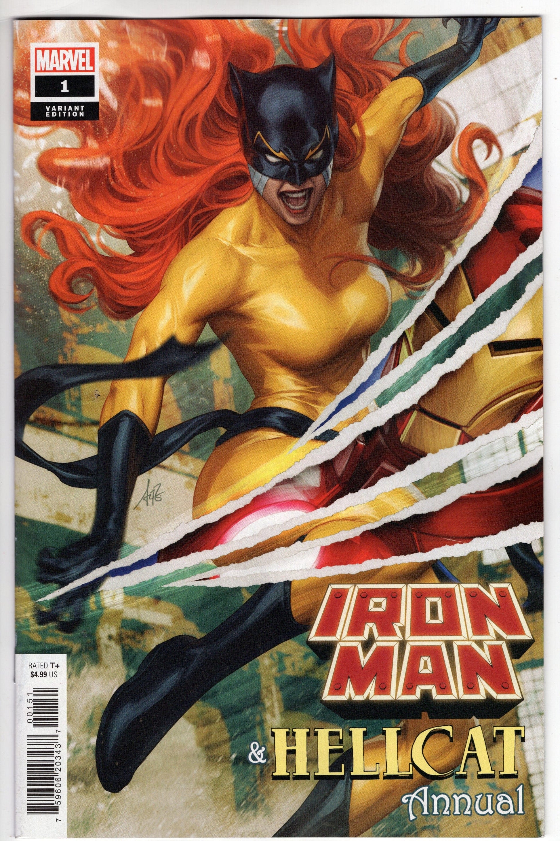 MARVEL PRH COMIC BOOK IRON MAN HELLCAT ANNUAL #1 ARTGERM VARIANT