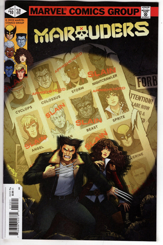 MARVEL PRH COMIC BOOK MARAUDERS #10 BARTEL CLASSIC HOMAGE VARIANT