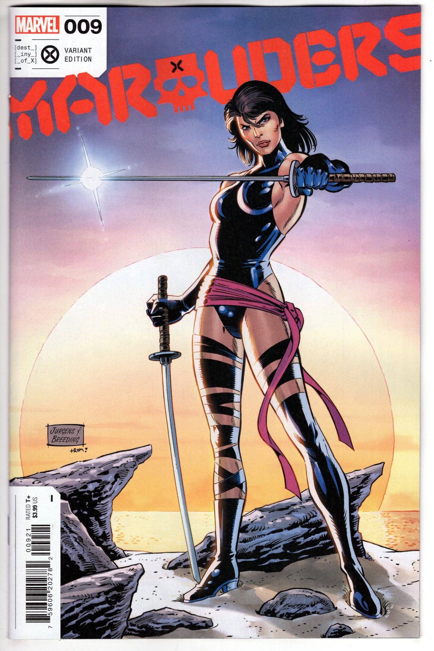 MARVEL PRH COMIC BOOK MARAUDERS #9 JURGENS VARIANT