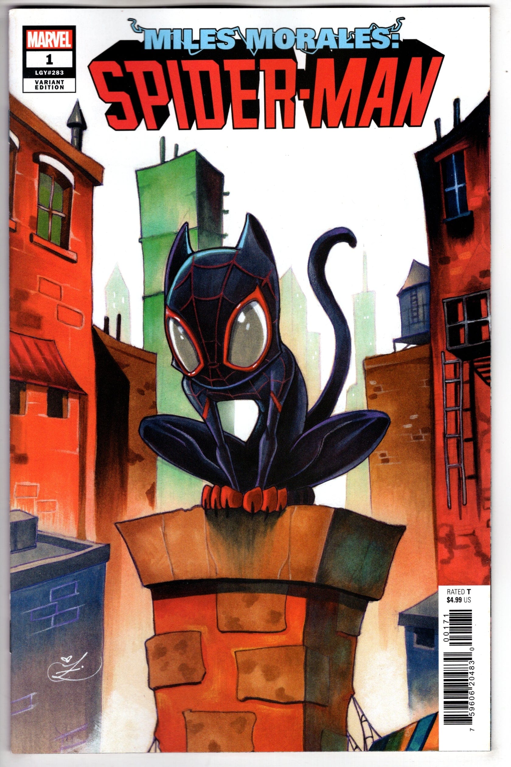 MARVEL PRH COMIC BOOK MILES MORALES SPIDER-MAN #1 ZULLO CAT VARIANT