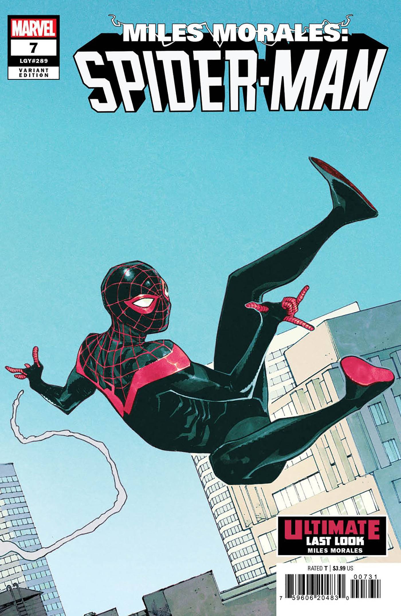MARVEL PRH COMIC BOOK MILES MORALES SPIDER-MAN #7 PICHELLI ULT LAST LOOK VAR