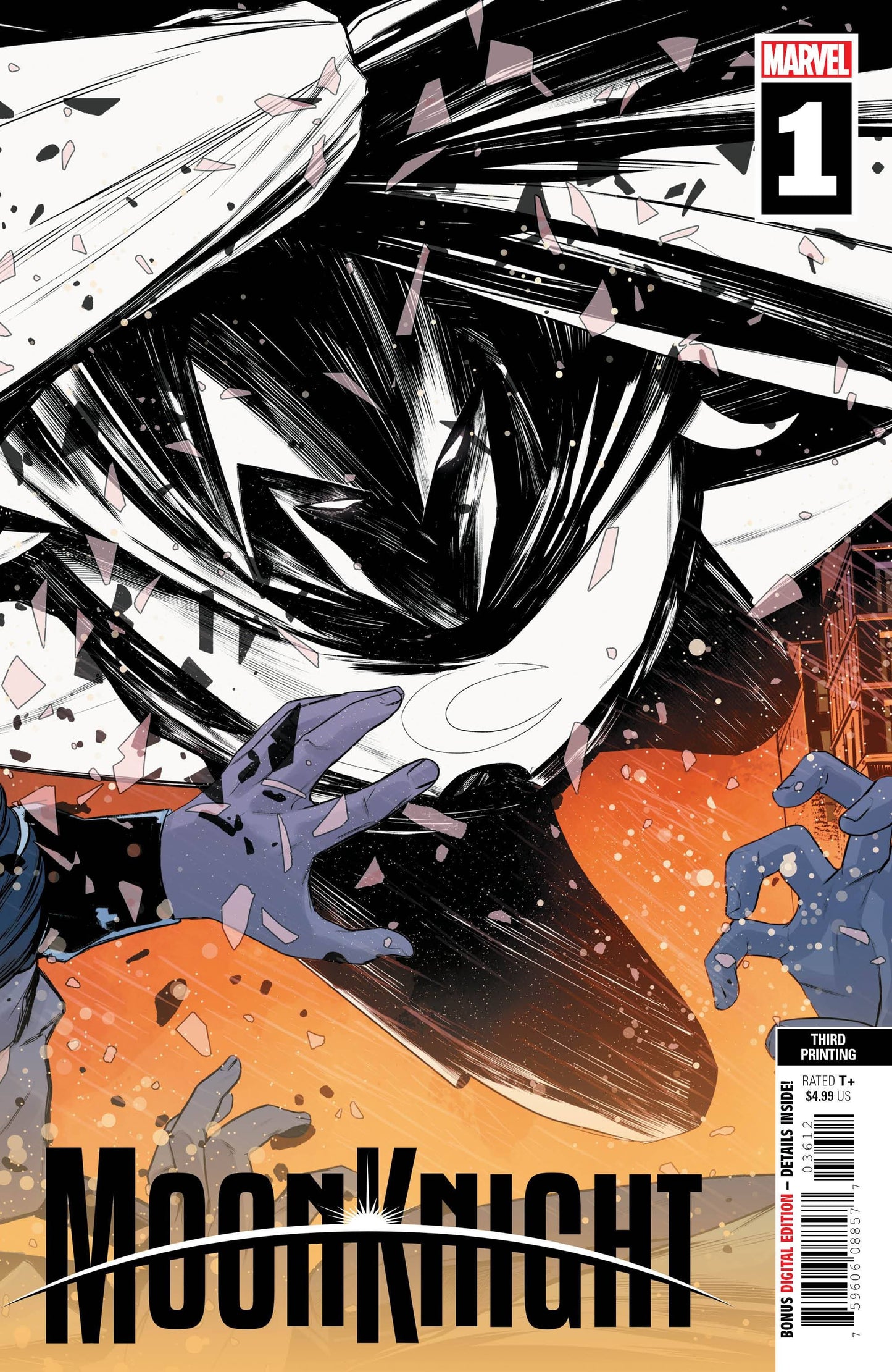 MARVEL PRH COMIC BOOK MOON KNIGHT #1 3RD PTG CAPPUCCIO VARIANT