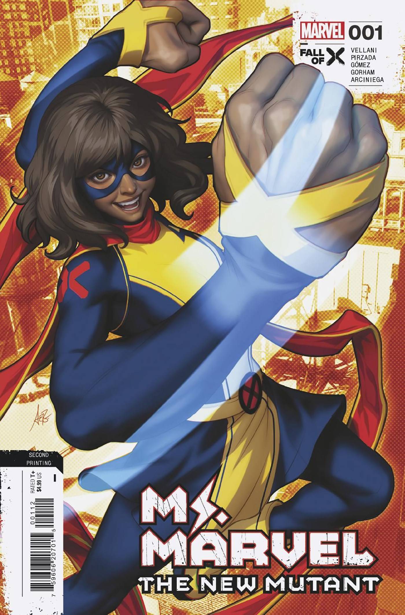 MARVEL PRH COMIC BOOK MS MARVEL NEW MUTANT #1 2ND PTG ARTGERM VAR