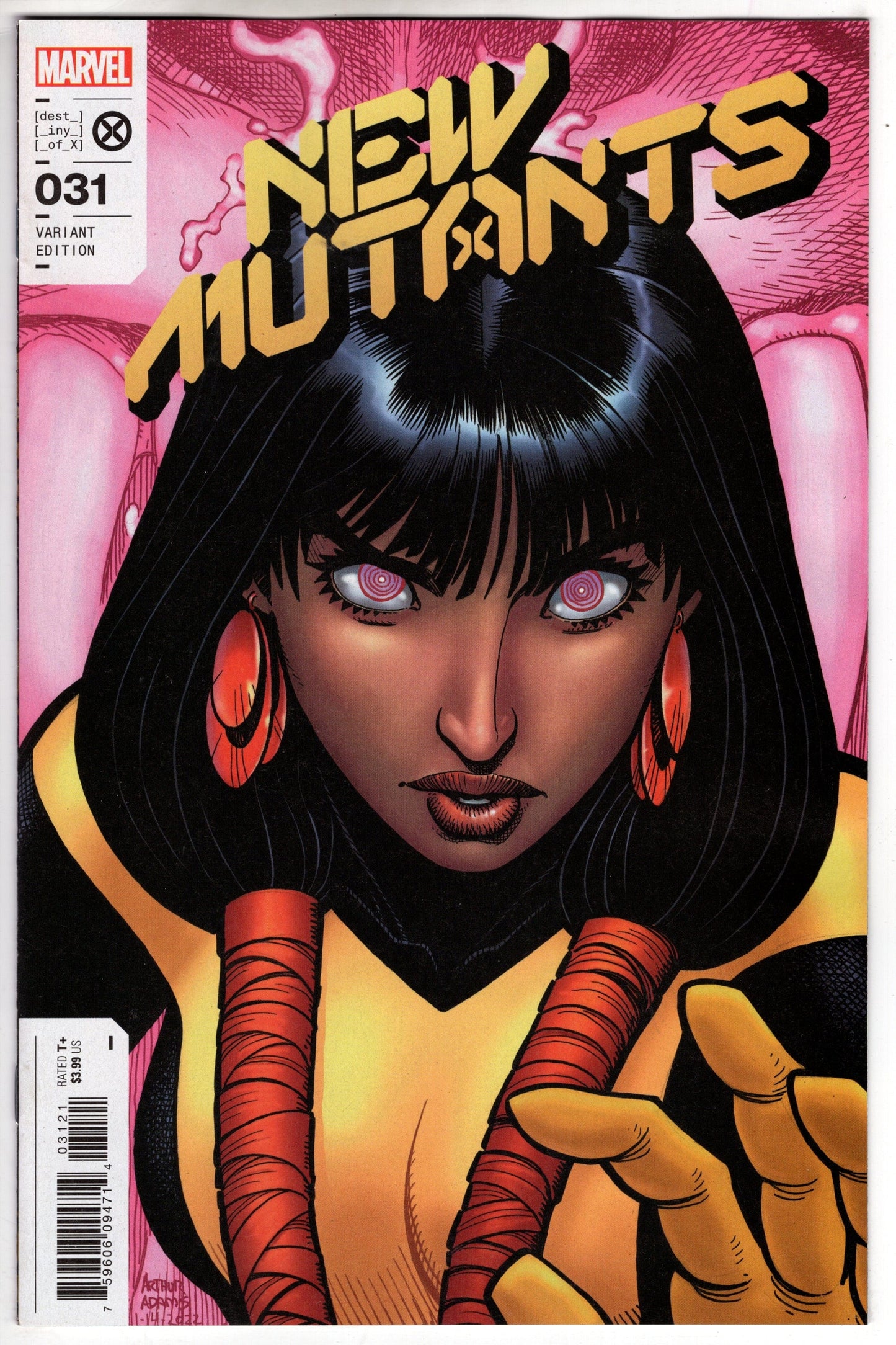 MARVEL PRH COMIC BOOK NEW MUTANTS #31 ARTHUR ADAMS VARIANT