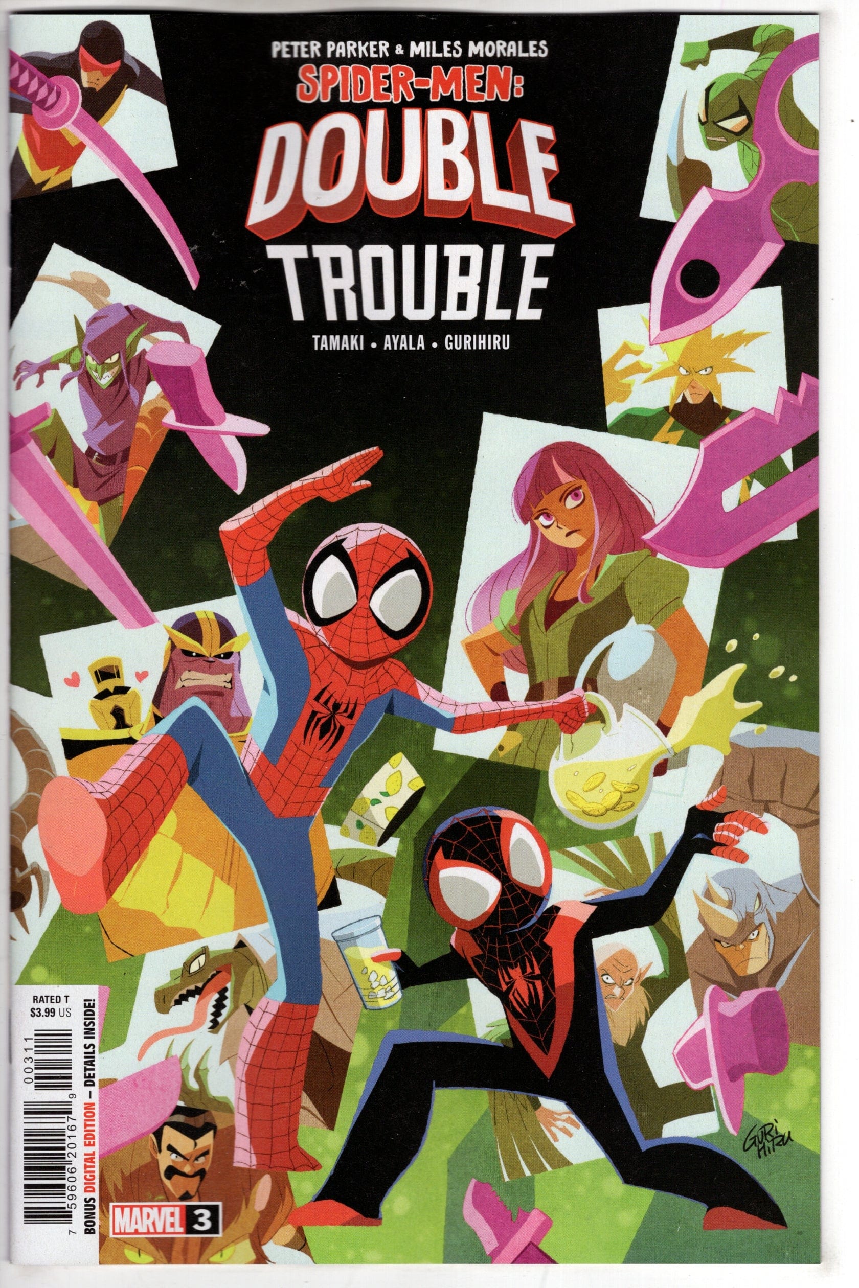MARVEL PRH COMIC BOOK PARKER MILES SPIDER-MAN DOUBLE TROUBLE #3 (OF 4)