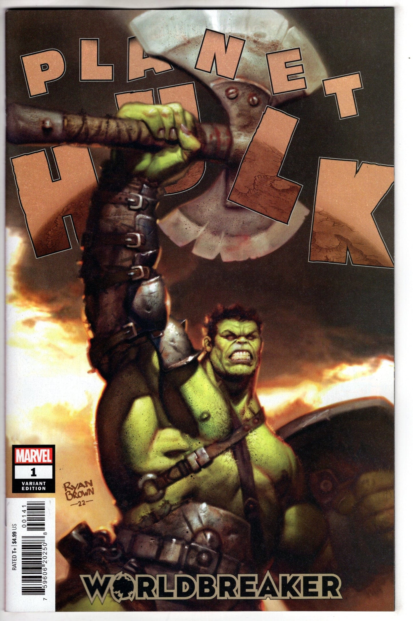 MARVEL PRH COMIC BOOK PLANET HULK WORLDBREAKER #1 1IN50 VARIANT