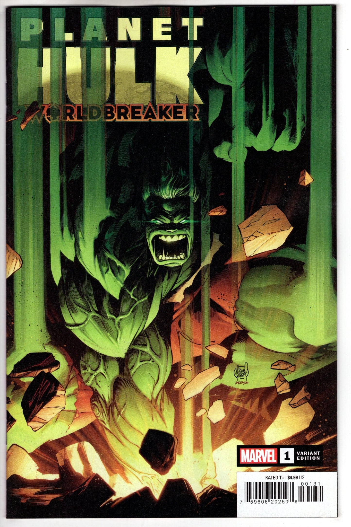 MARVEL PRH COMIC BOOK PLANET HULK WORLDBREAKER #1 VARIANT