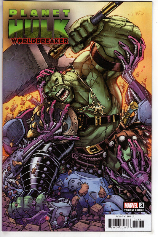 MARVEL PRH COMIC BOOK PLANET HULK WORLDBREAKER #3 (OF 5) BRADSHAW VARIANT