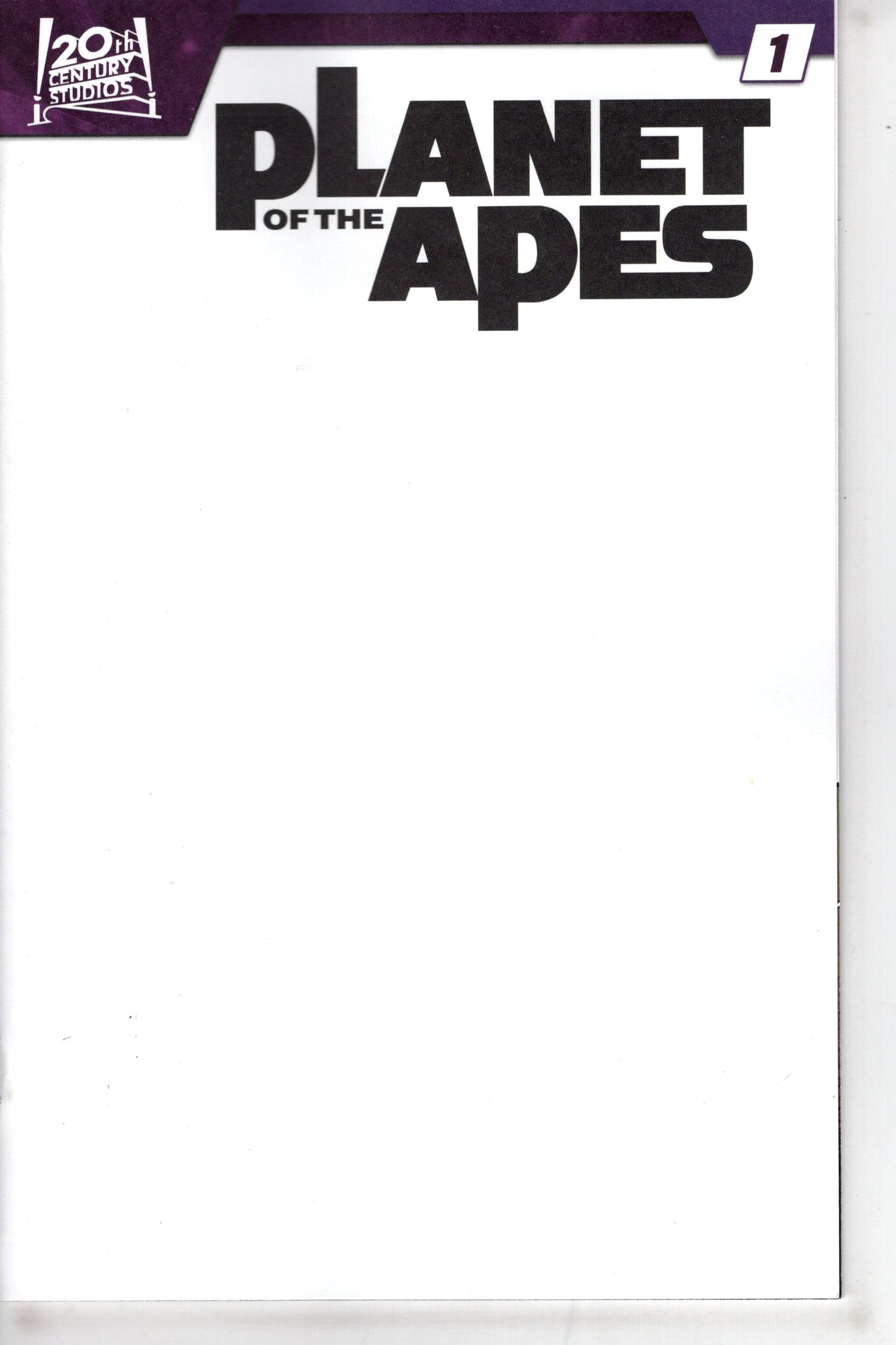 MARVEL PRH COMIC BOOK PLANET OF THE APES #1 BLANK VAR