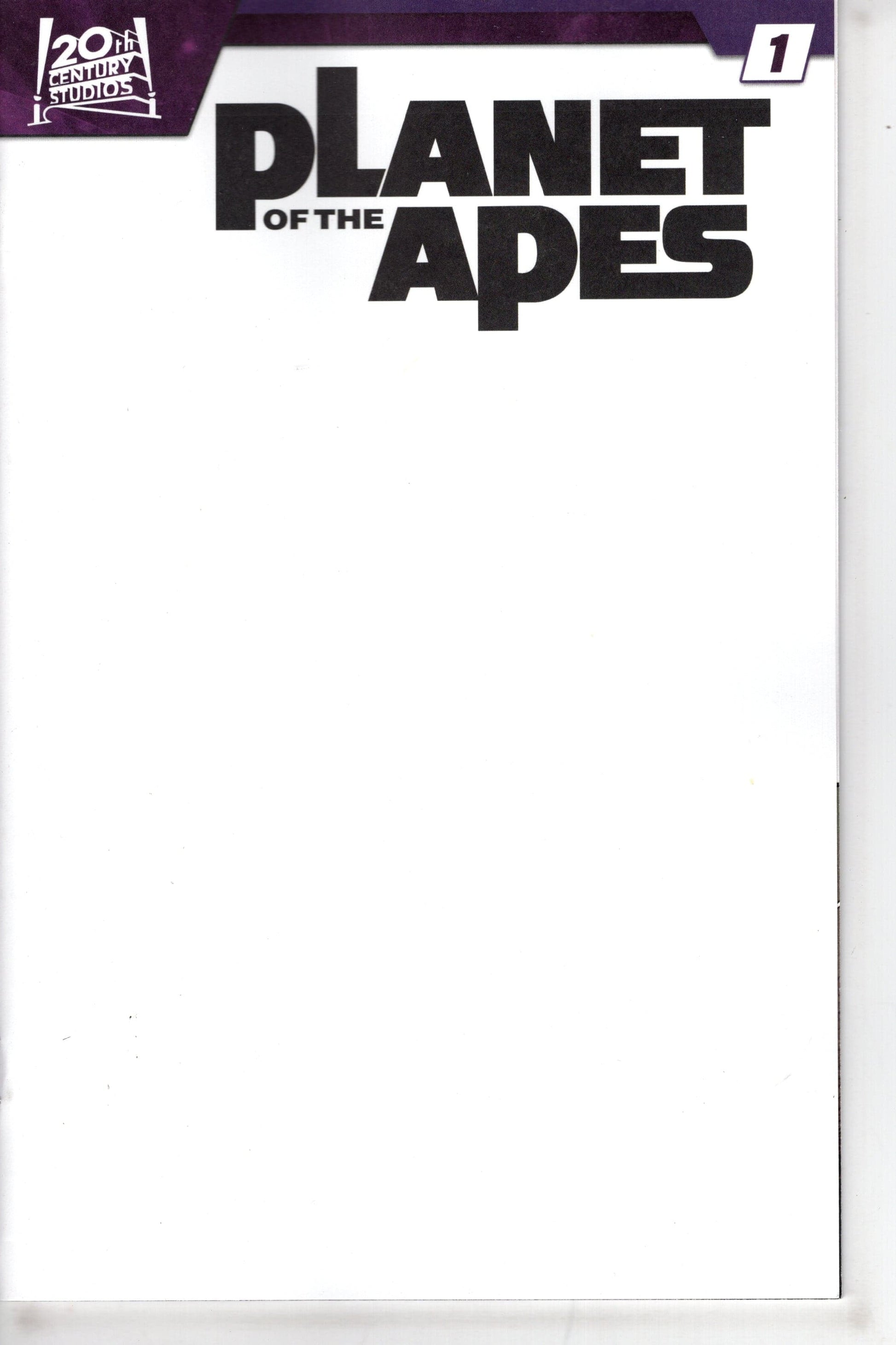 MARVEL PRH COMIC BOOK PLANET OF THE APES #1 BLANK VAR