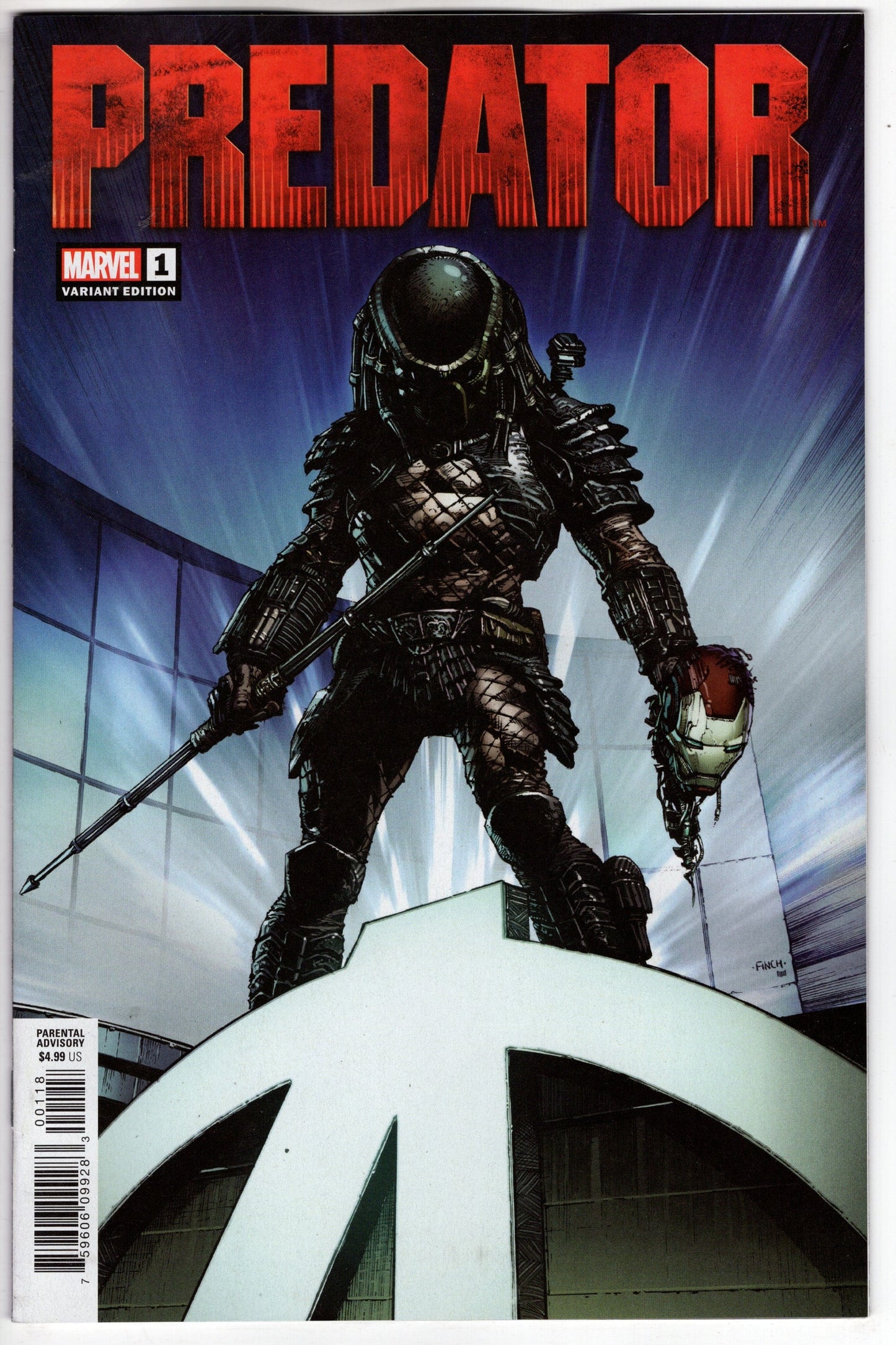 MARVEL PRH COMIC BOOK PREDATOR #1 FINCH VARIANT