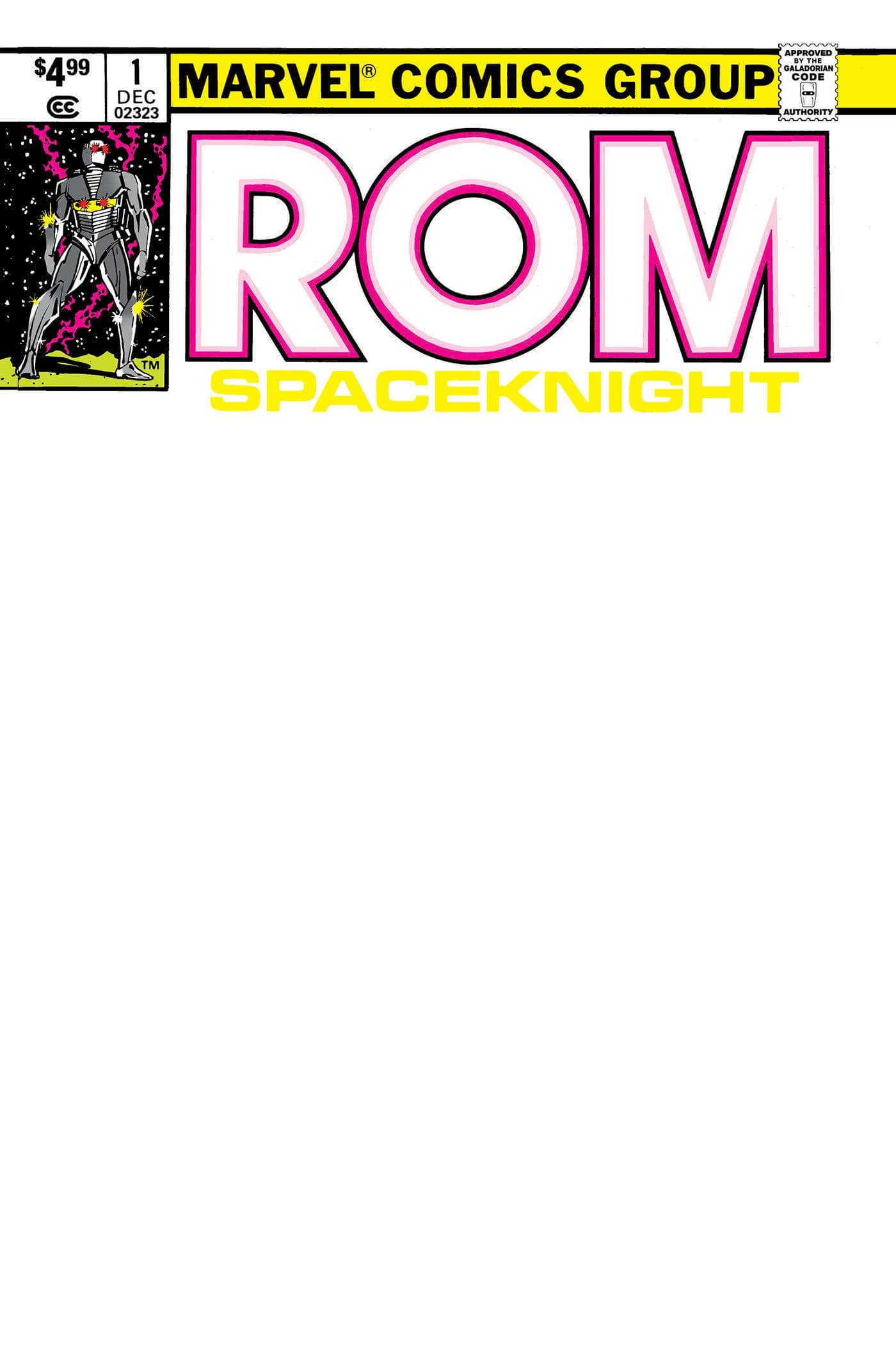 MARVEL PRH COMIC BOOK ROM #1 FACSIMILE EDITION BLANK VAR