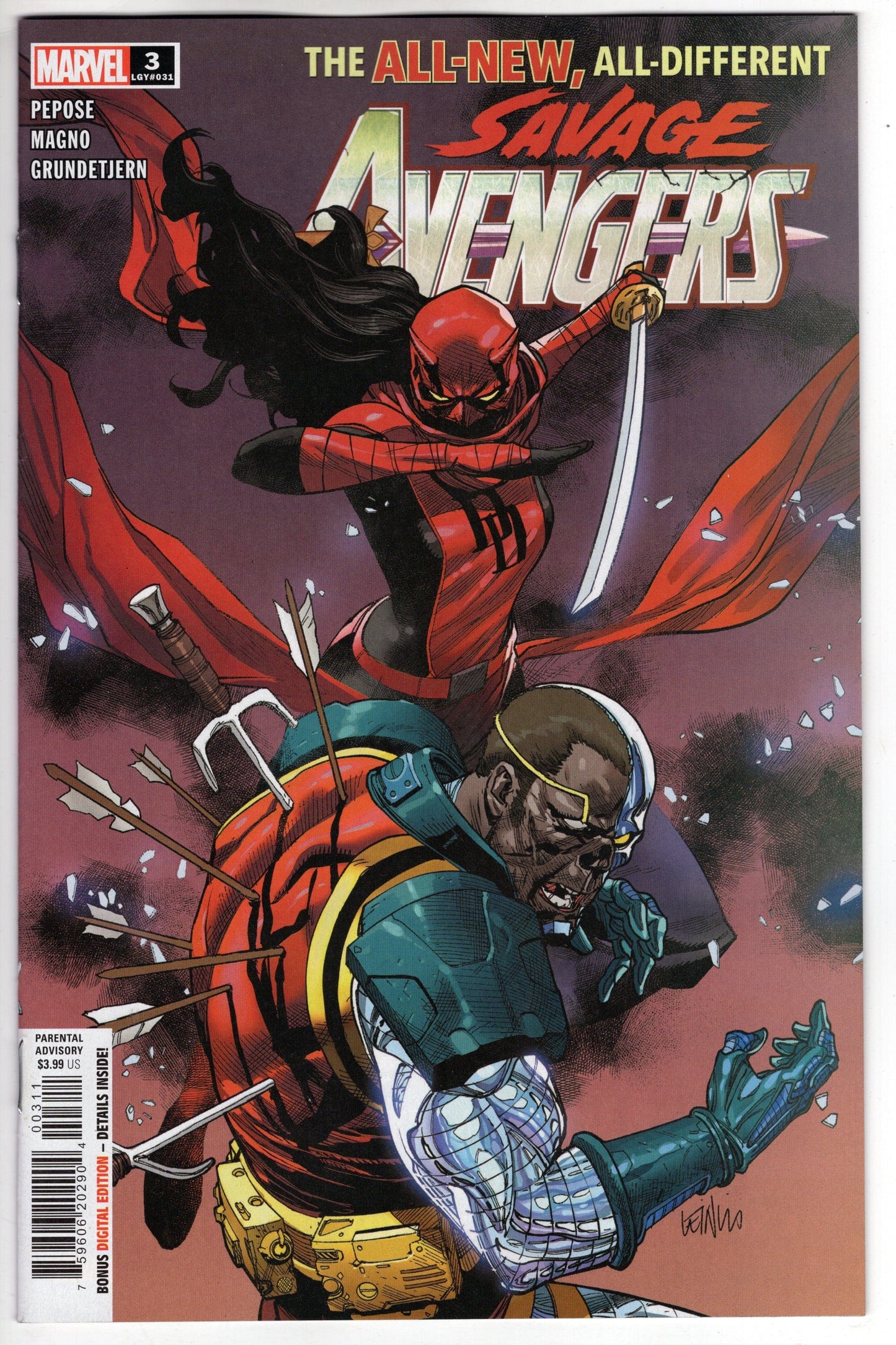 MARVEL PRH COMIC BOOK SAVAGE AVENGERS #3
