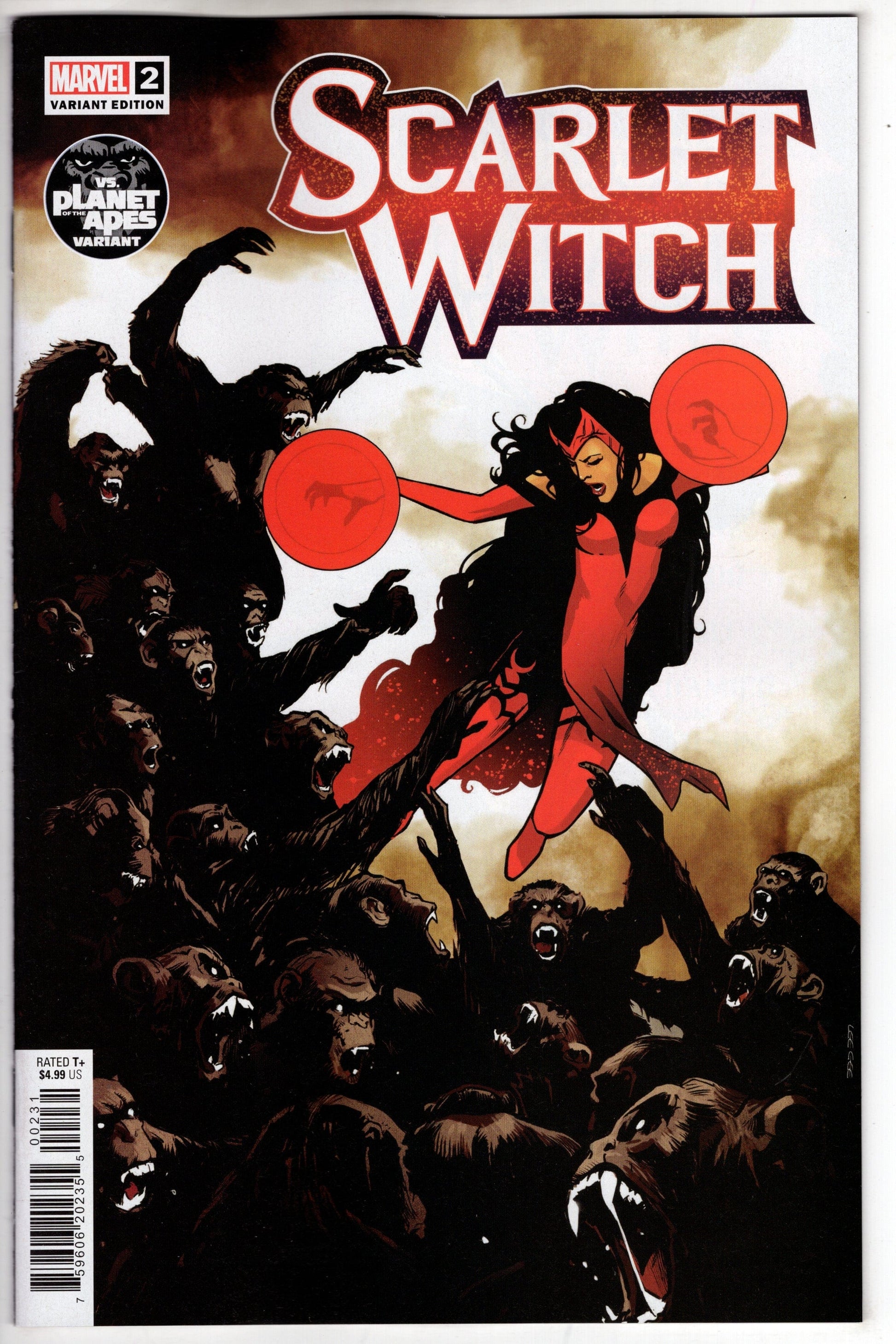 MARVEL PRH COMIC BOOK SCARLET WITCH #2 GARBETT PLANET OF THE APES VAR