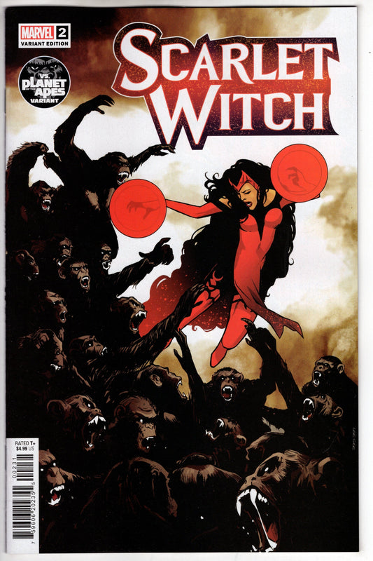 MARVEL PRH COMIC BOOK SCARLET WITCH #2 GARBETT PLANET OF THE APES VAR