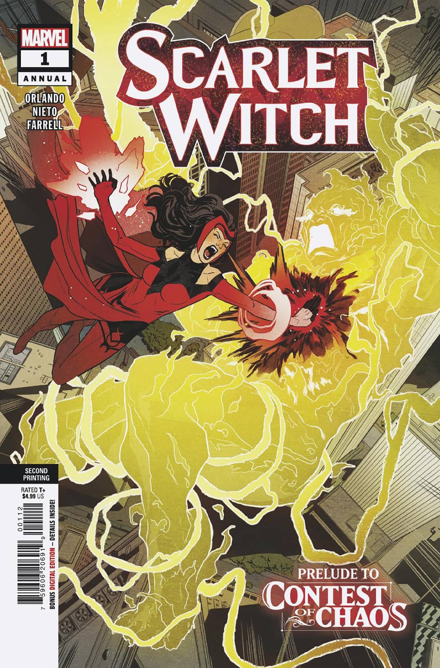 MARVEL PRH COMIC BOOK SCARLET WITCH ANNUAL #1 2ND PTG CARLO NIETO VAR