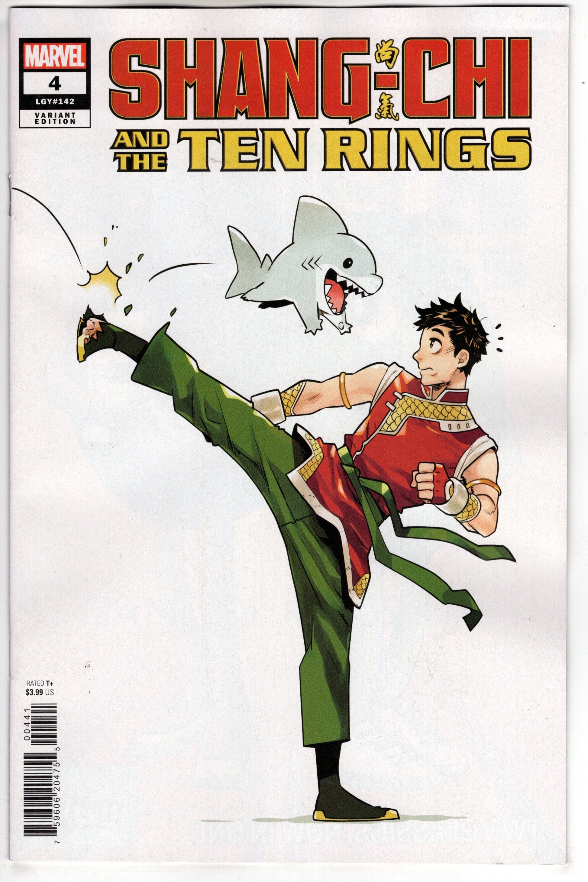 MARVEL PRH COMIC BOOK SHANG-CHI AND TEN RINGS #4 NAO FUJI JEFF THE LANDSHARK VARIANT