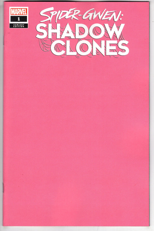 MARVEL PRH COMIC BOOK SPIDER-GWEN SHADOW CLONES #1 PINK BLANK VAR