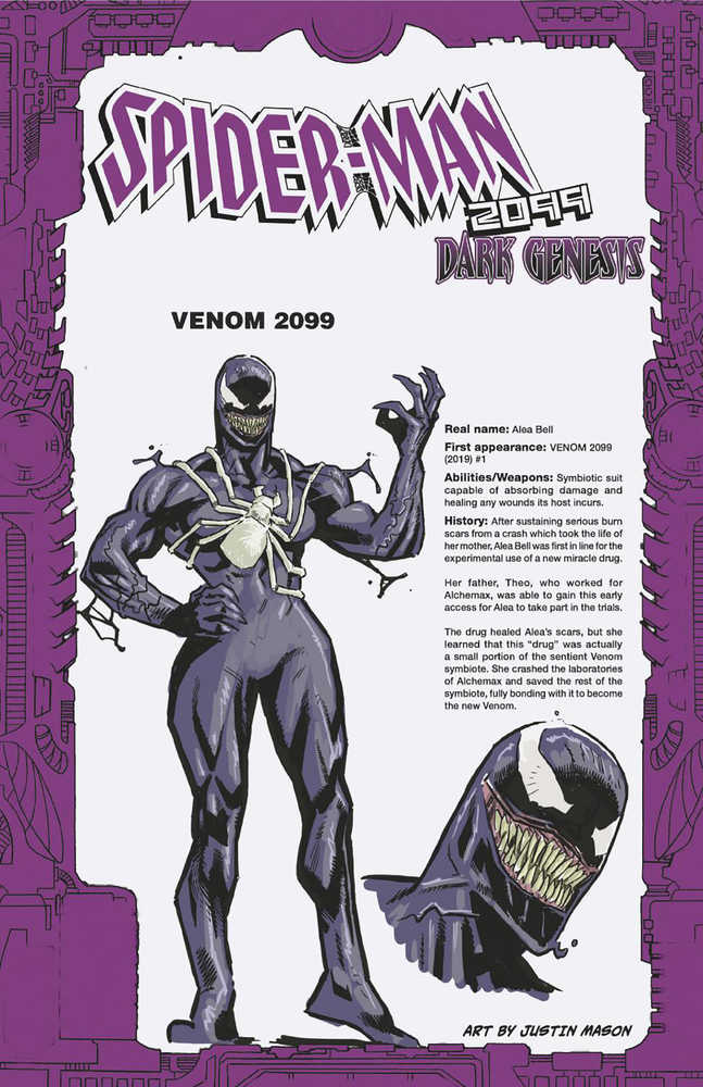 MARVEL PRH COMIC BOOK Spider-Man 2099 Dark Genesis #5 (Of 5) 25 Copy Variant Edition Mason Ha