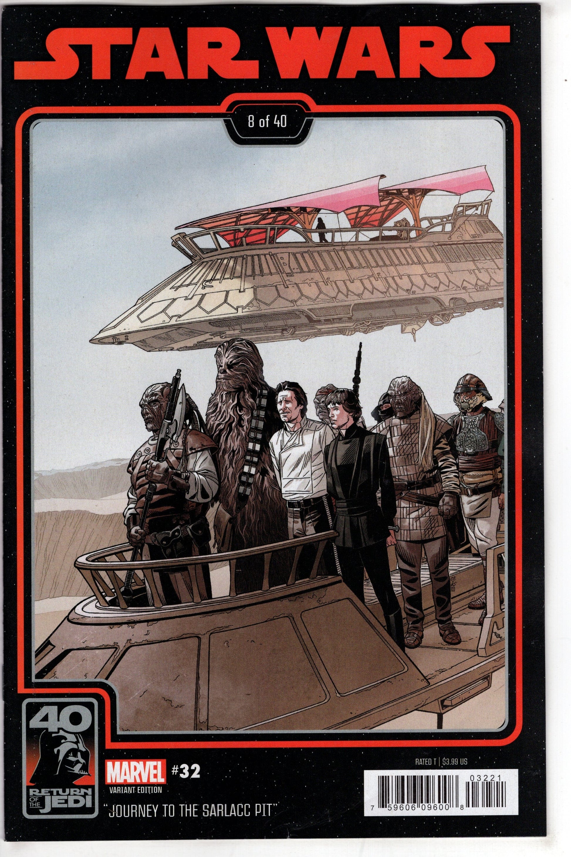 MARVEL PRH COMIC BOOK STAR WARS #32 SPROUSE RETURN JEDI 40TH ANNIVERSARY VAR