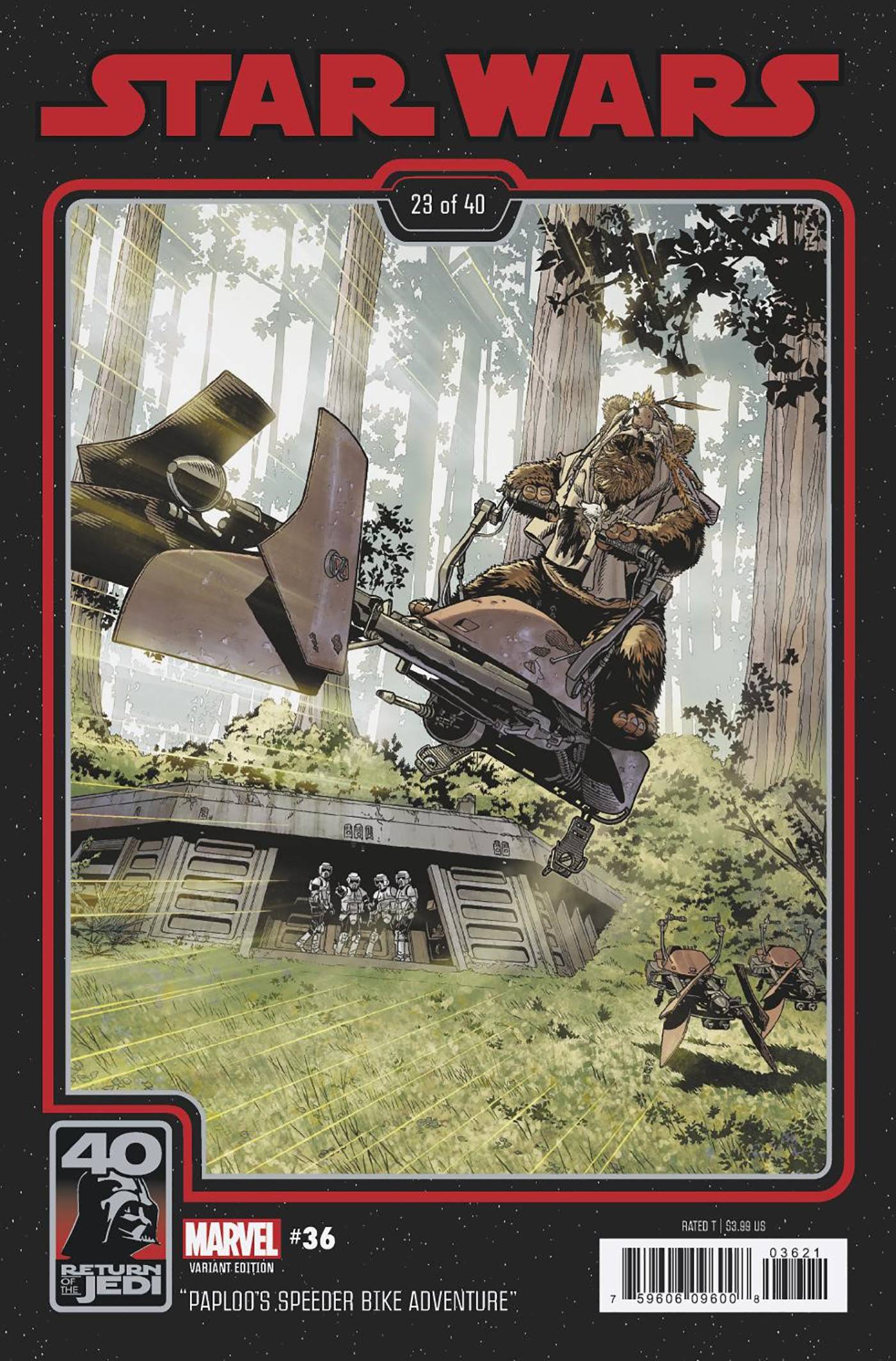 MARVEL PRH COMIC BOOK STAR WARS #36 SPROUSE RETURN OF THE JEDI 40TH ANNIV VAR