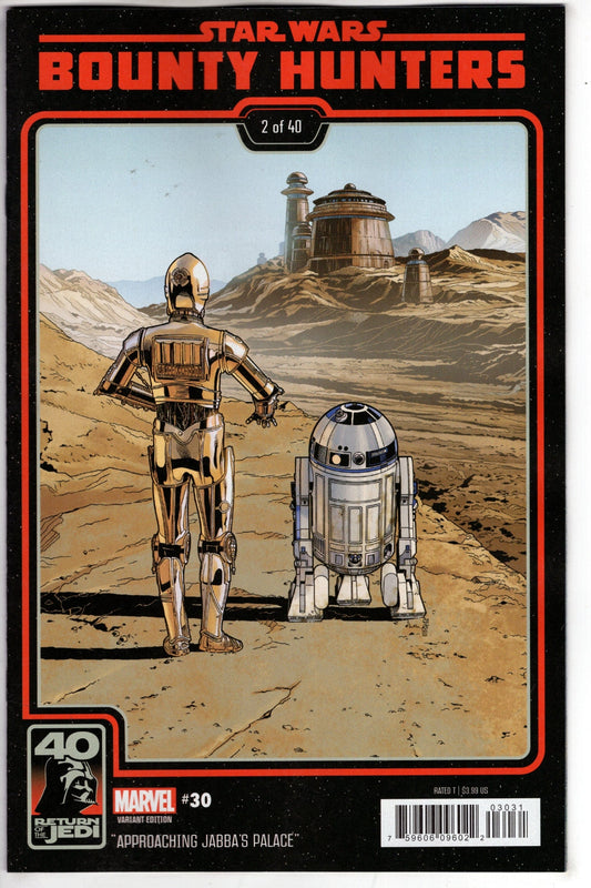 MARVEL PRH COMIC BOOK STAR WARS BOUNTY HUNTERS #30 RETURN JEDI 40TH ANNIV Variant